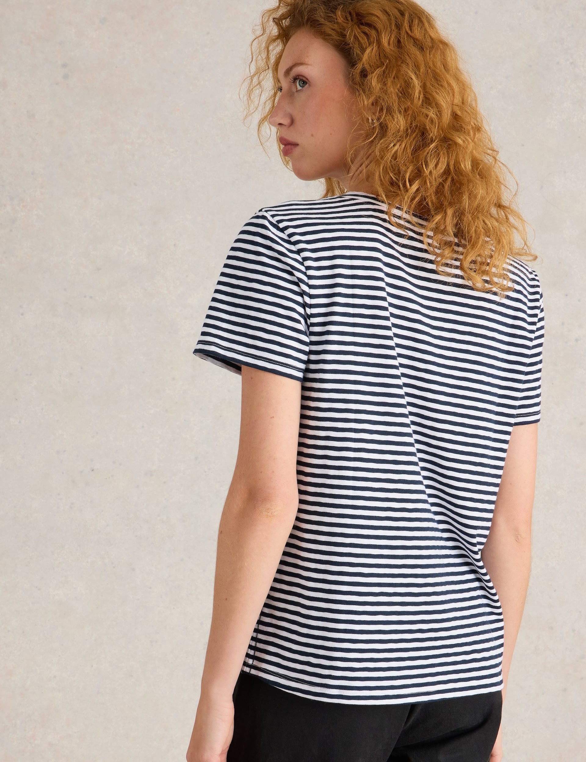 Pure Cotton Striped T-Shirt 3 of 6