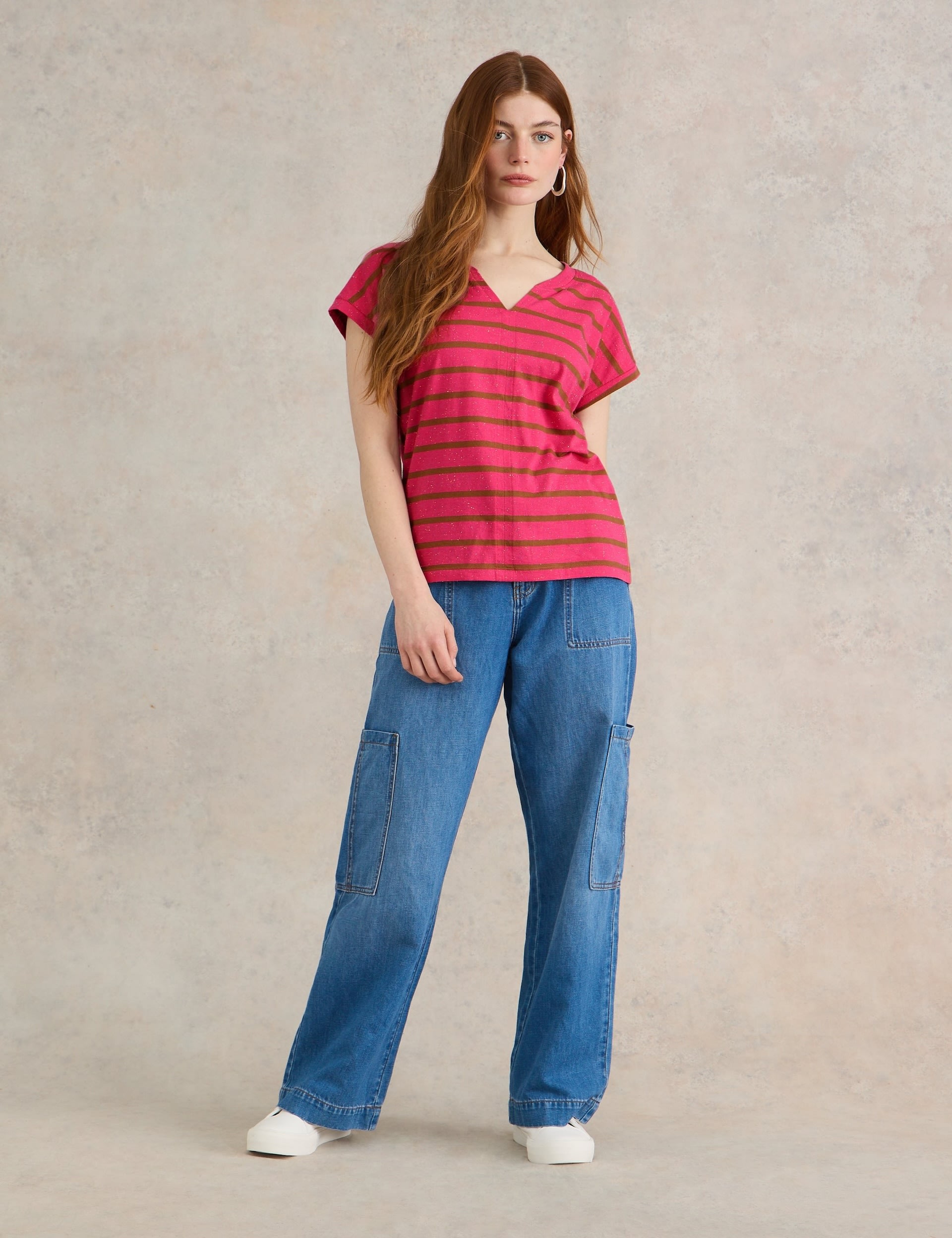 Pure Cotton Striped T-Shirt 1 of 6