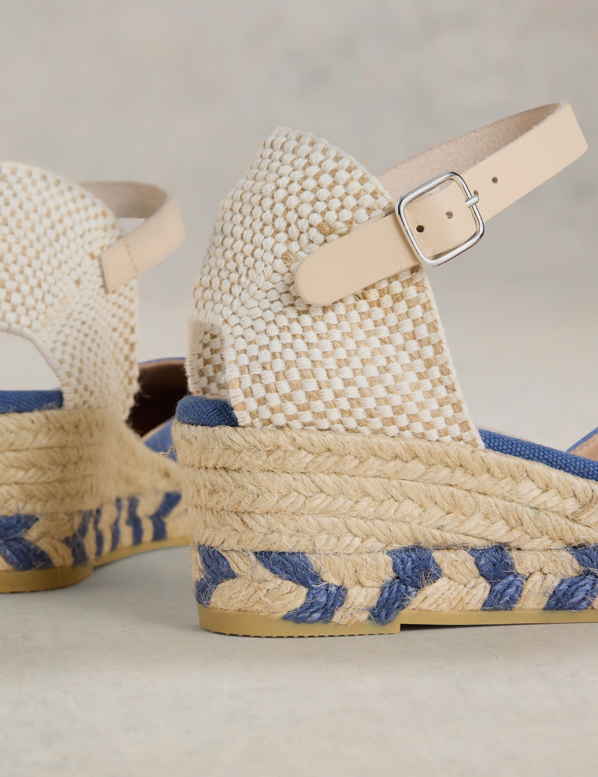 Suede Ankle Strap Wedge Espadrilles 4 of 4