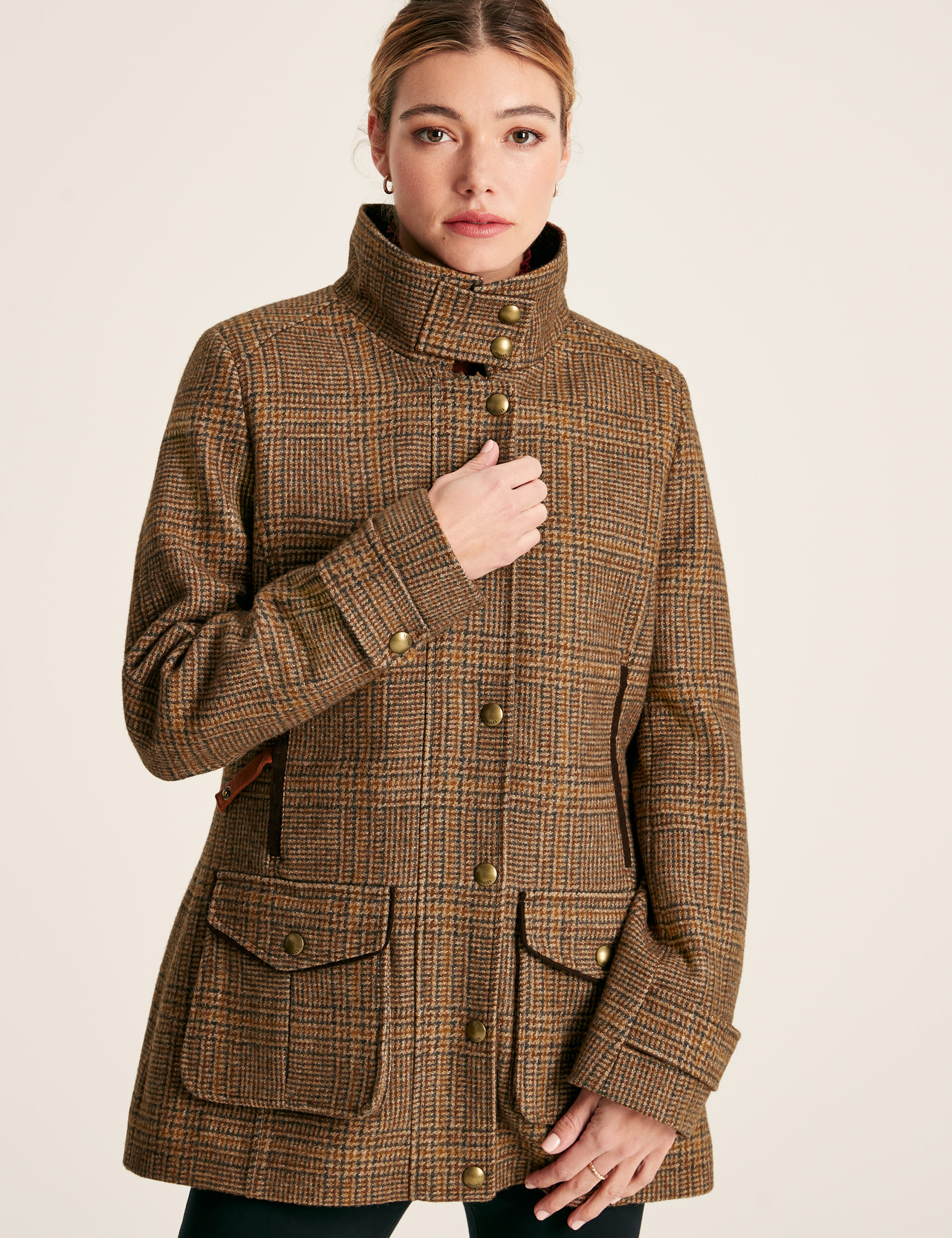 Checked Pea Coat 7 of 8