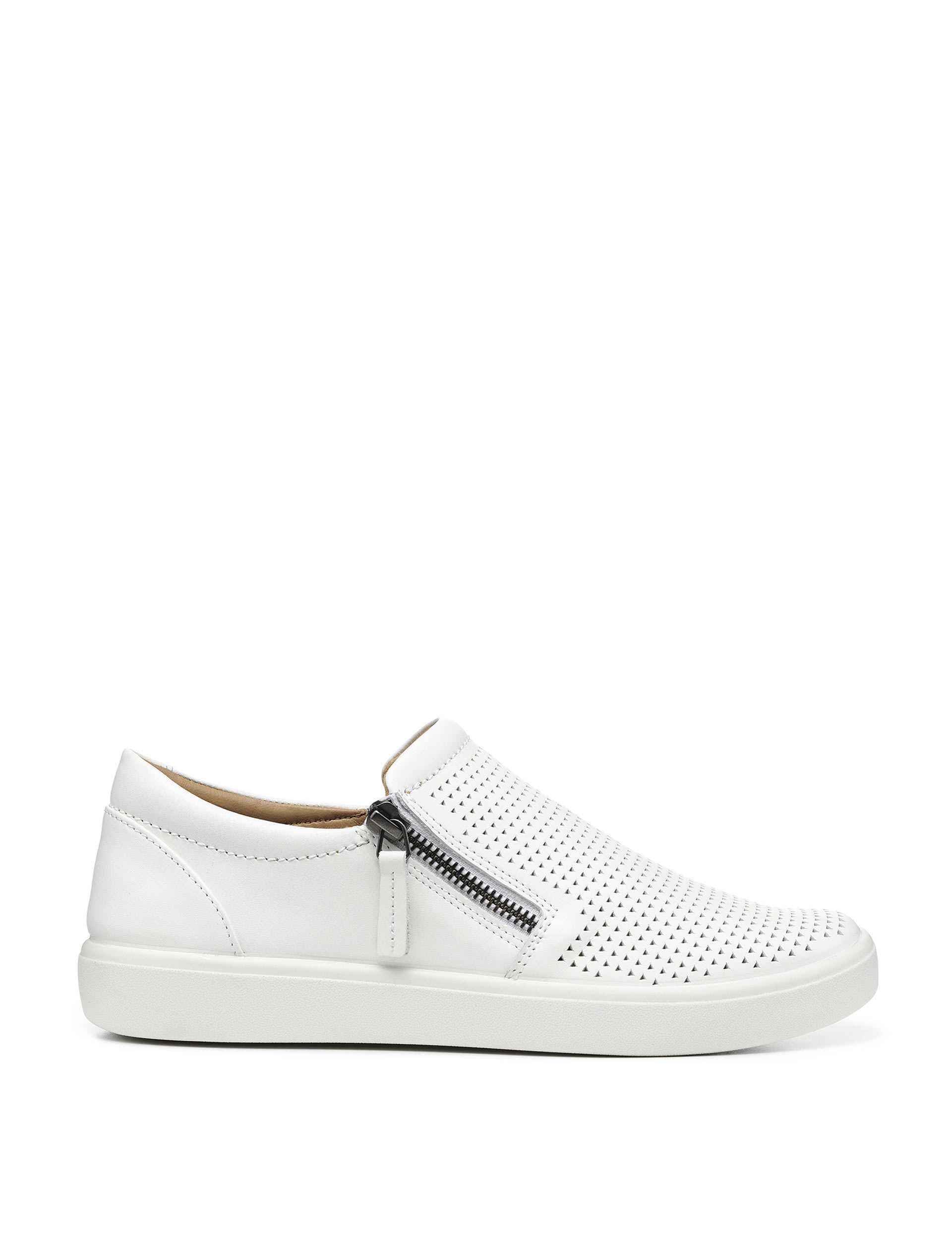 Daisy Wide Fit Leather Flat Trainers 1 of 4