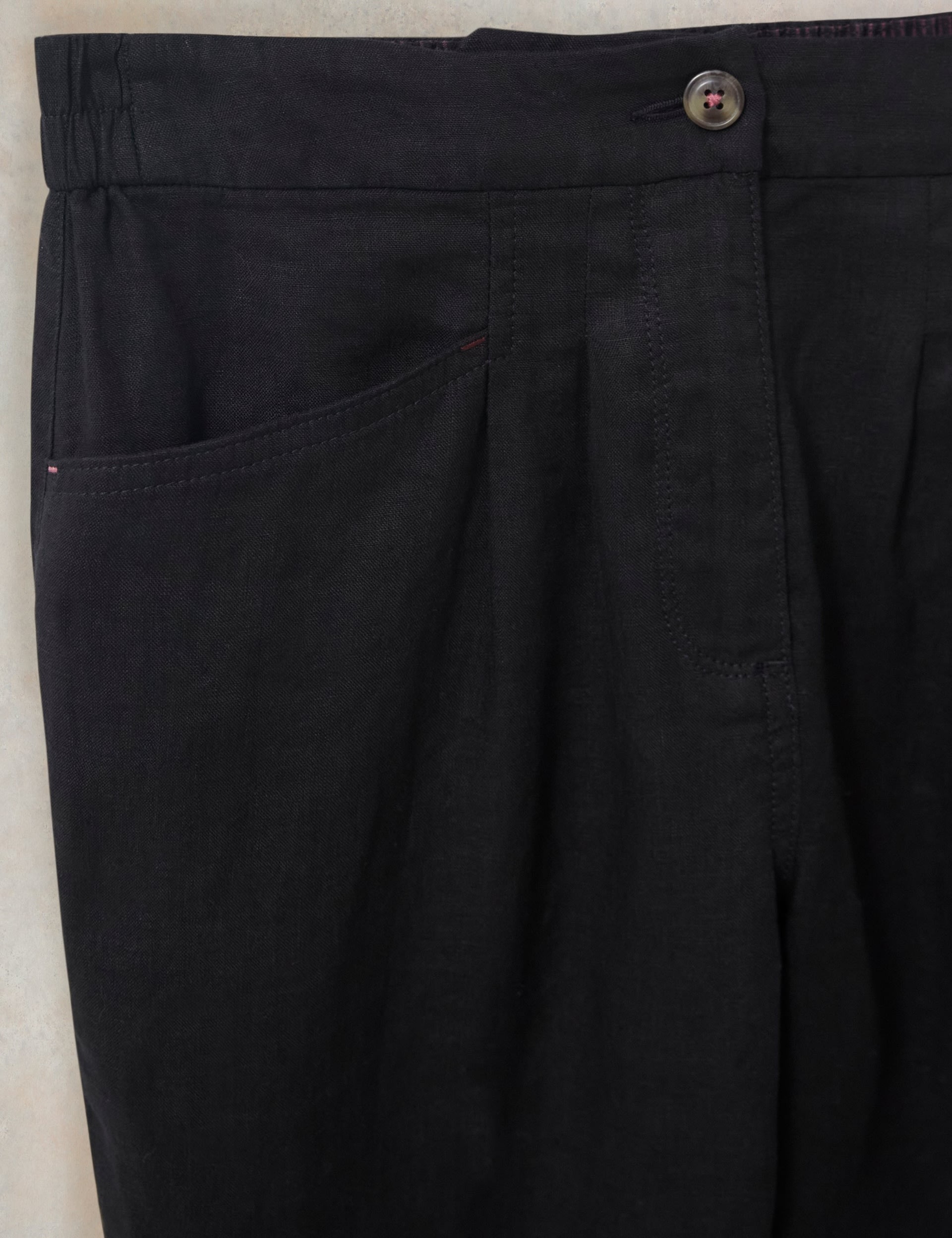 Pure Linen Tapered Trousers 6 of 6