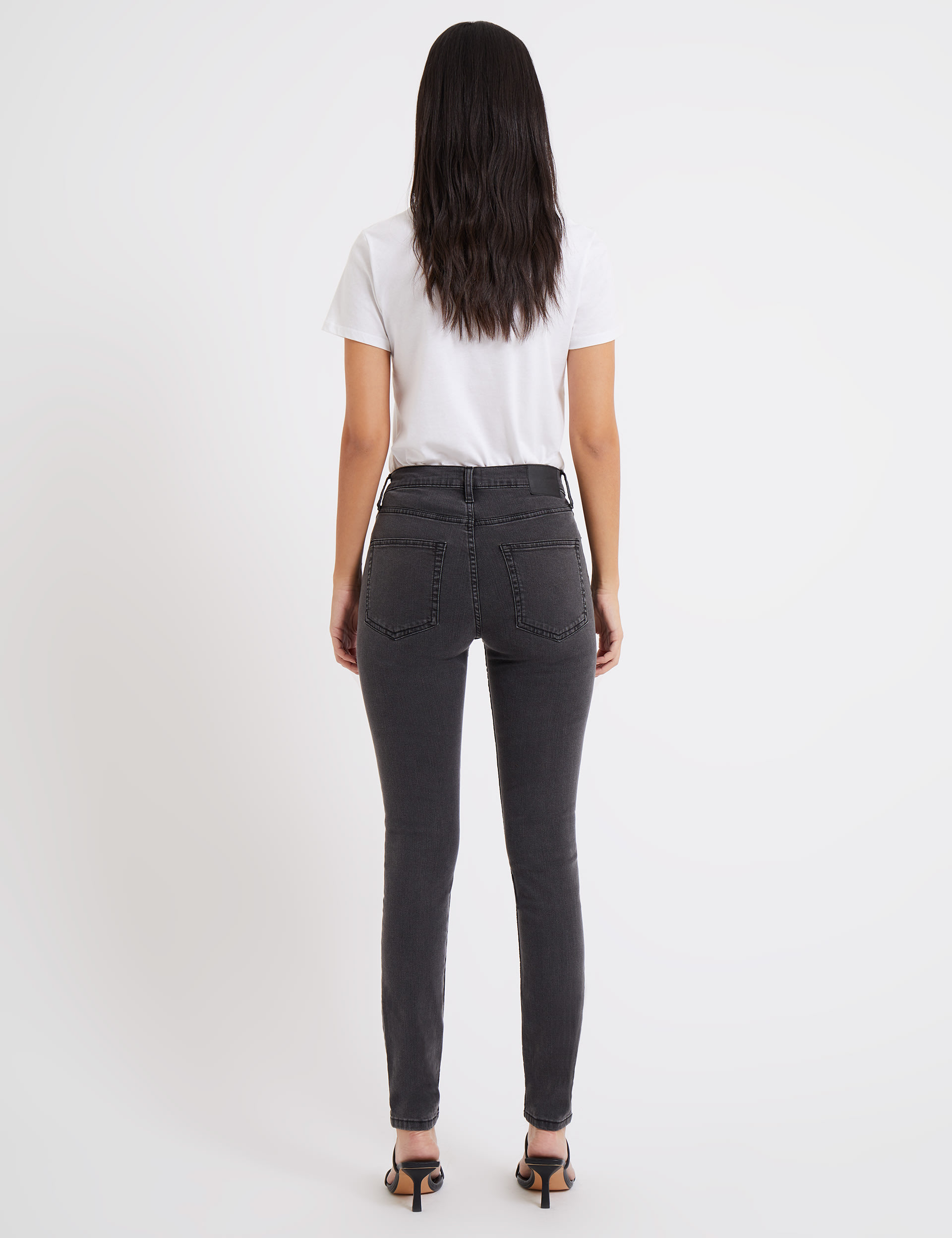 High Waisted Skinny Ankle Grazer Jeans 3 of 3