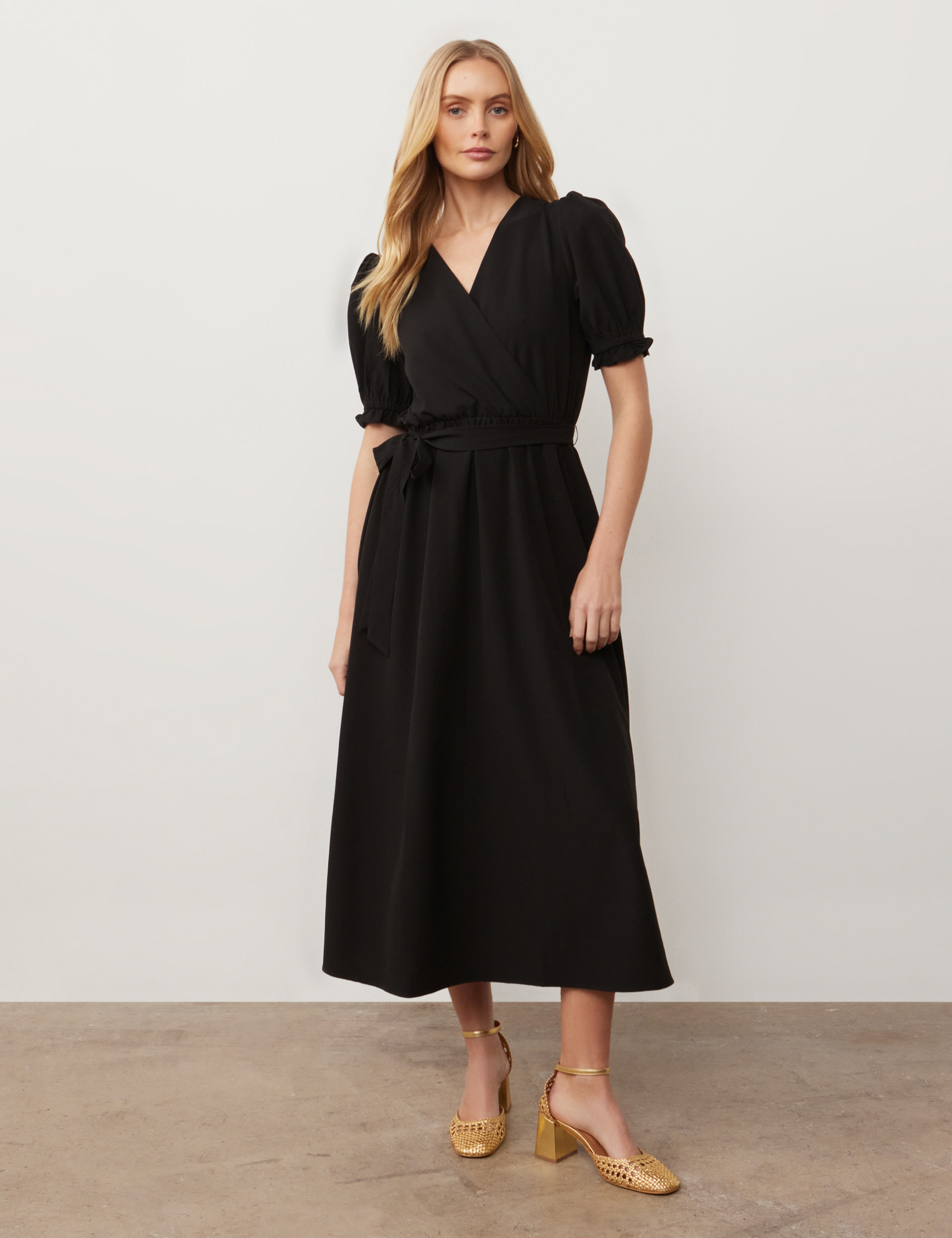 V-Neck Midaxi Wrap Dress | Finery London | M&S