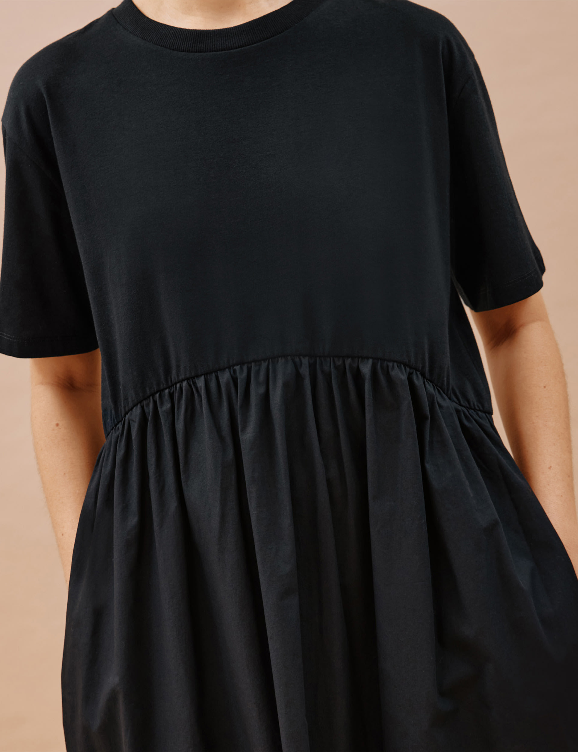 Pure Cotton Midi Waisted T-Shirt Dress 3 of 4