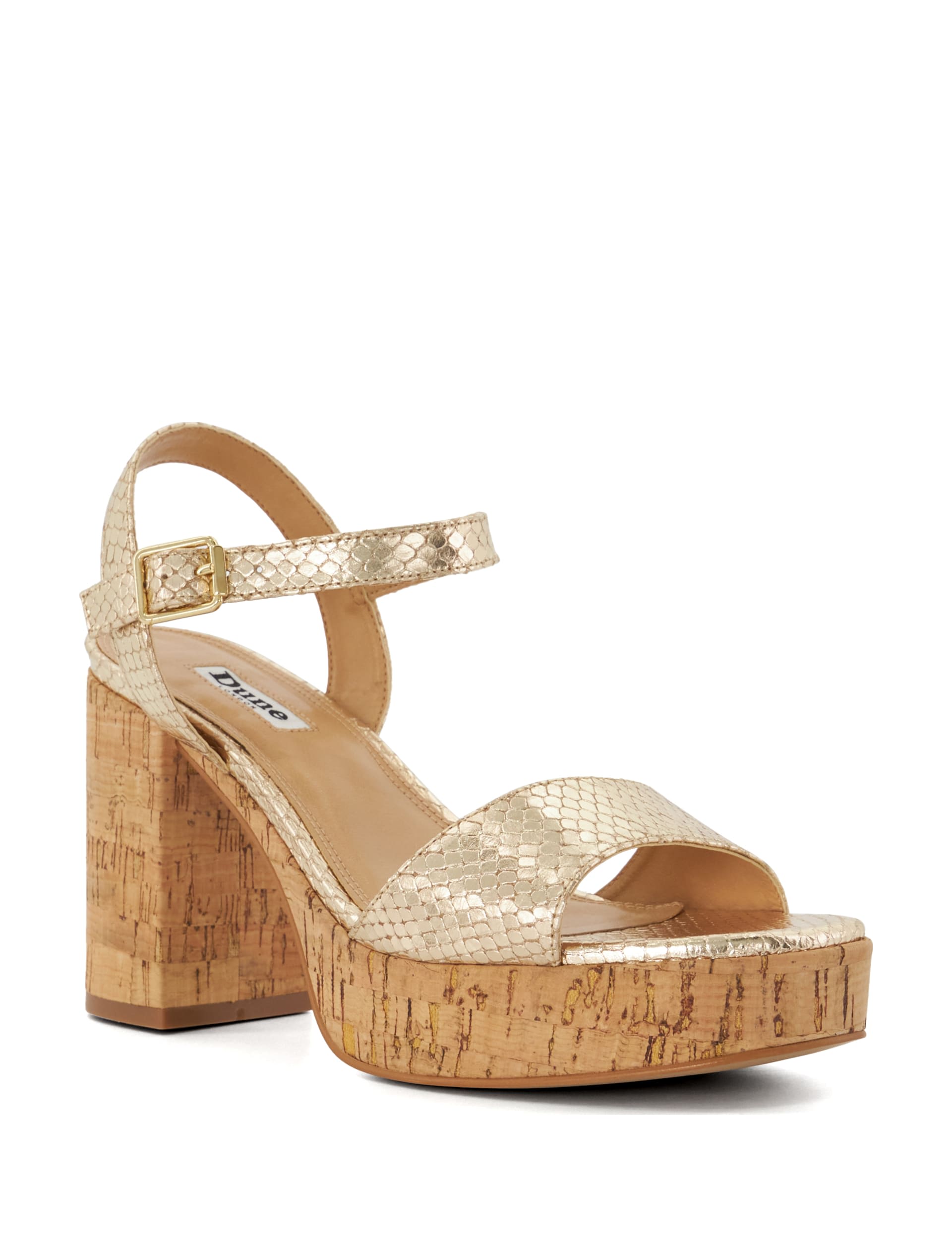 Leather Block Heel Strappy Sandals 2 of 5