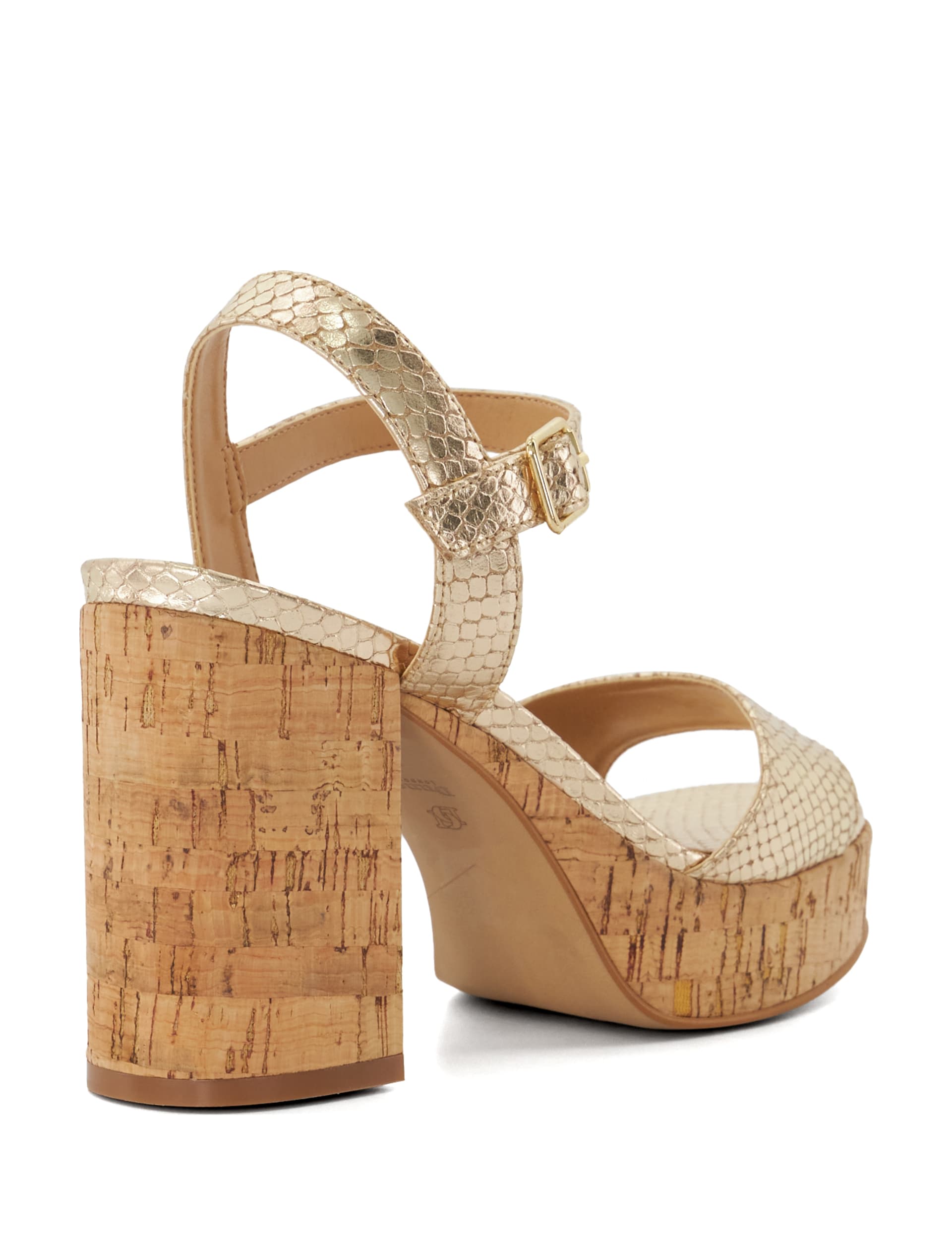 Leather Block Heel Strappy Sandals 3 of 5