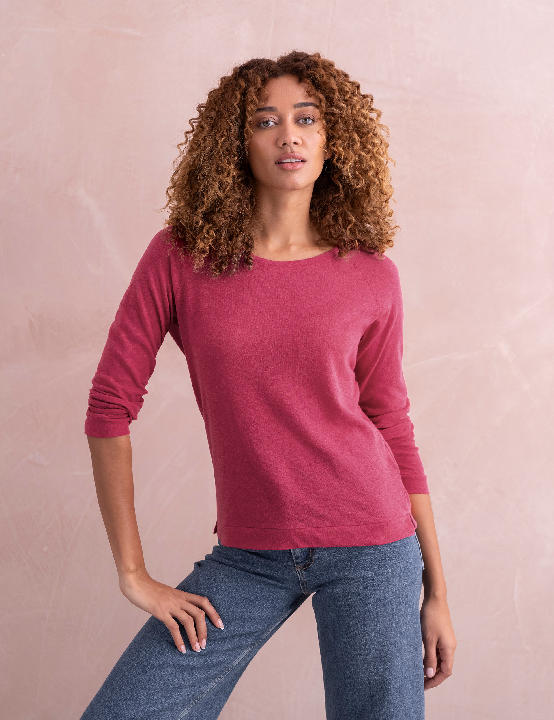 Linen Blend Sweatshirt 1 of 6