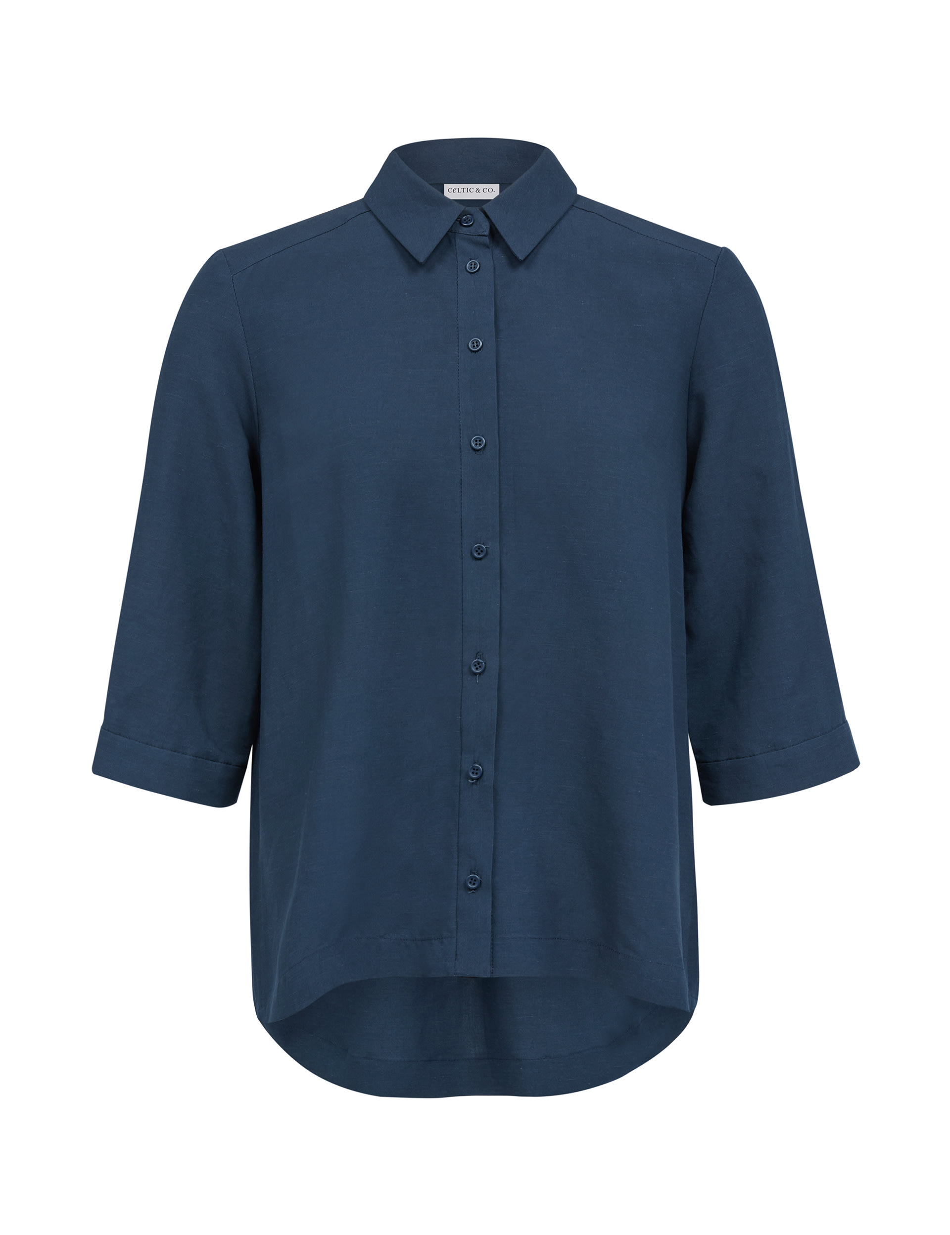 Linen Blend Pleat Detail Shirt 2 of 7