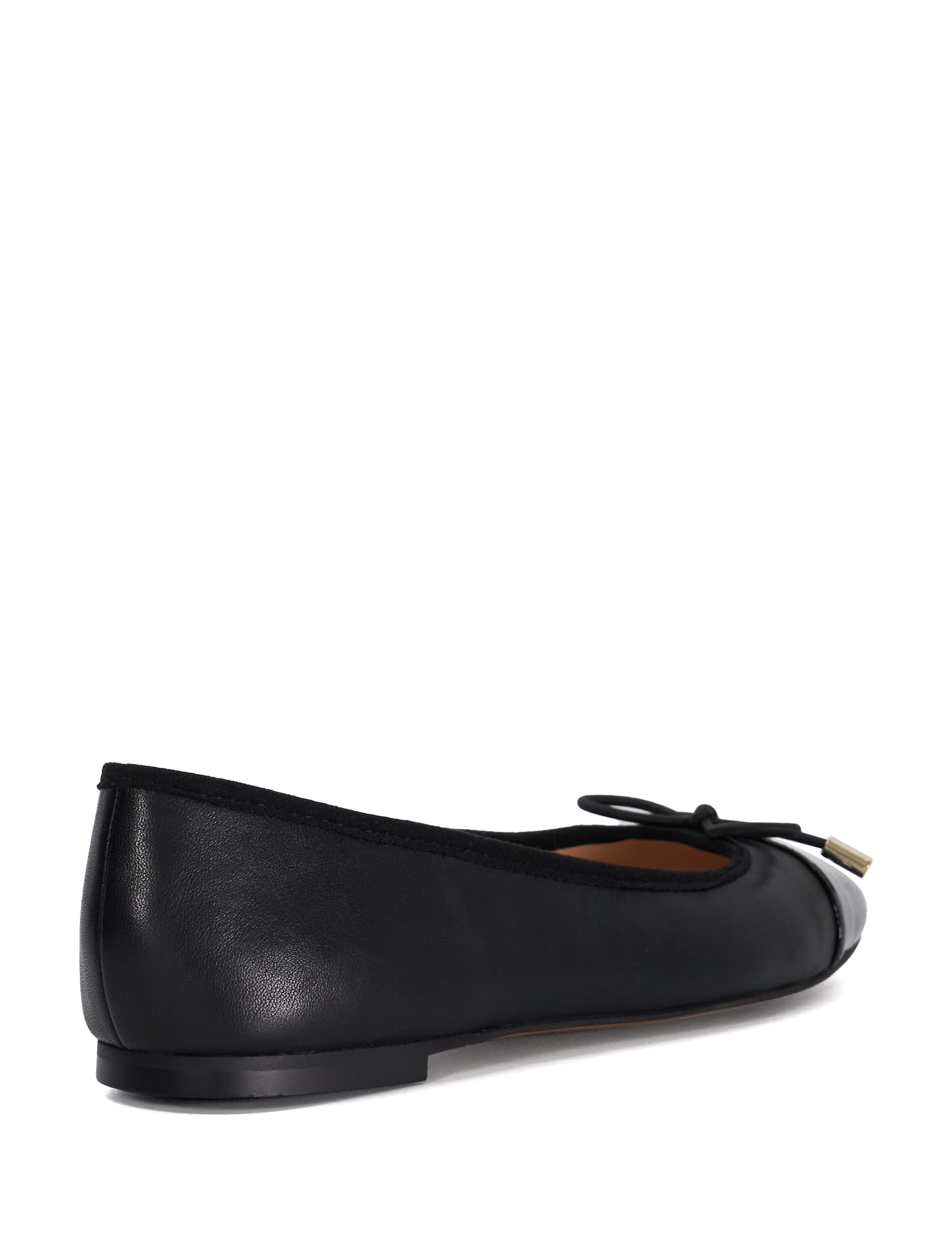 Leather Flat Ballet Pumps 3 of 5