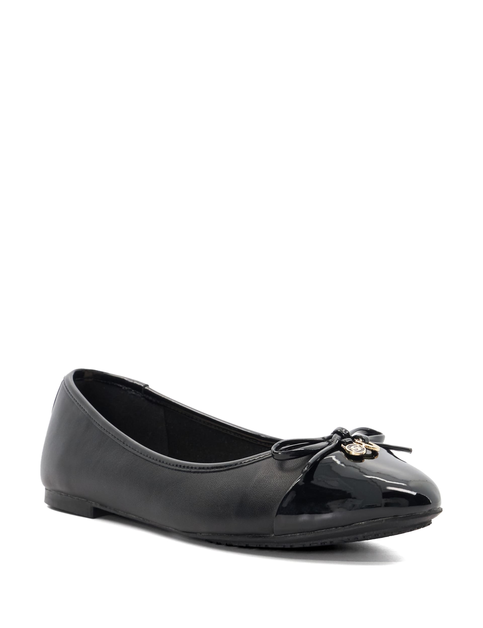 Leather Slip On Flat Ballet Pumps 2 of 5