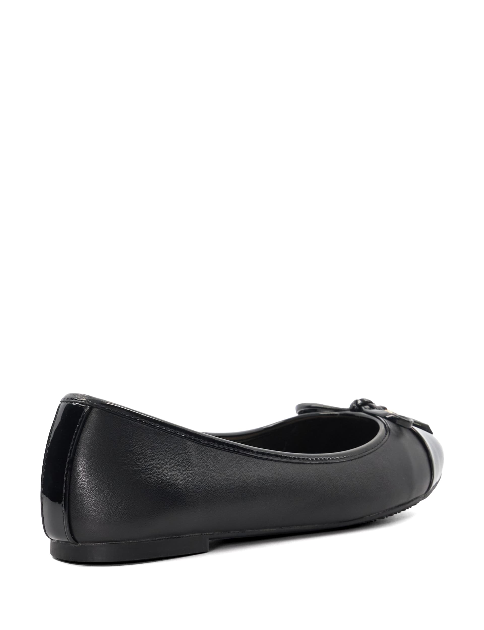 Leather Slip On Flat Ballet Pumps 3 of 5