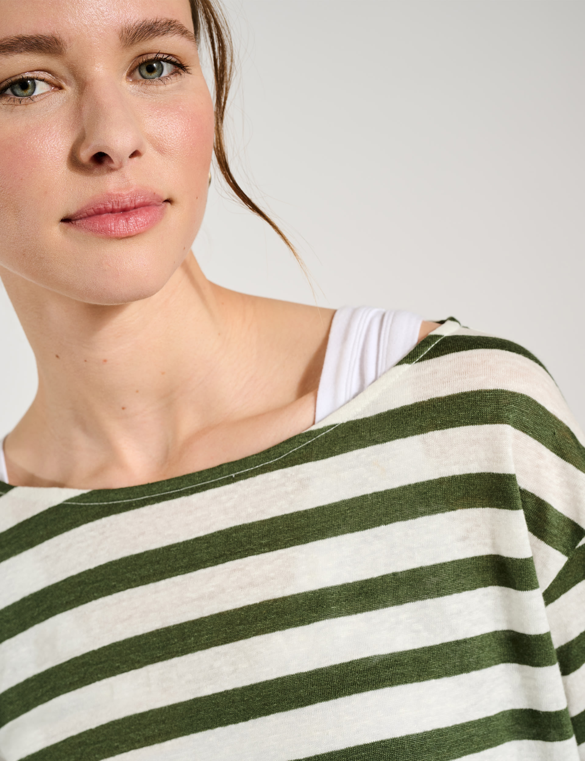 Pure Linen Striped T-Shirt 2 of 2