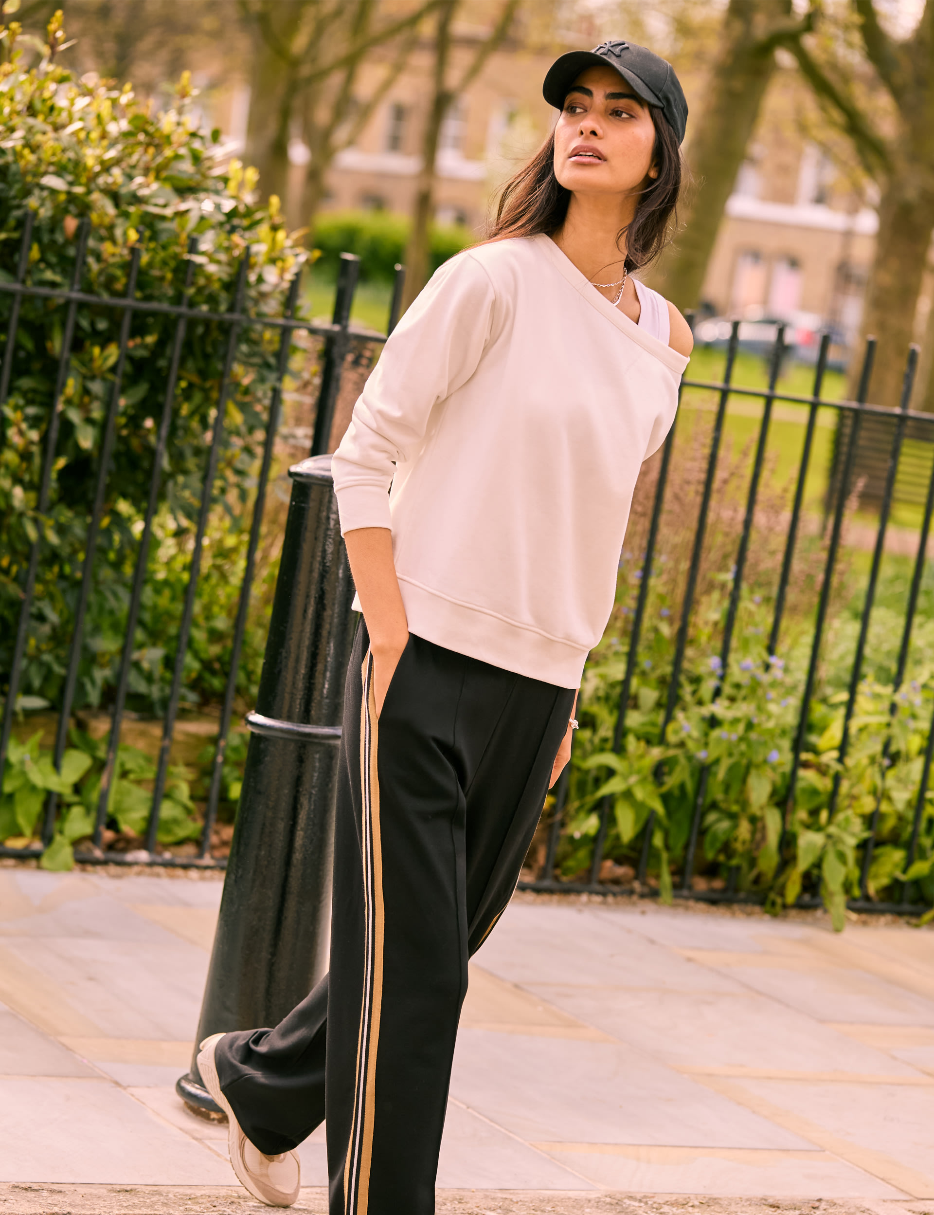 Side Stripe Wide Leg Trousers 2 of 4