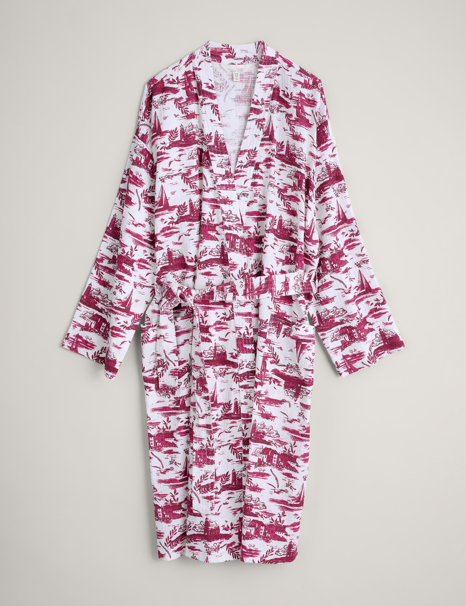 Pure Cotton Printed Tie Dressing Gown 2 of 5