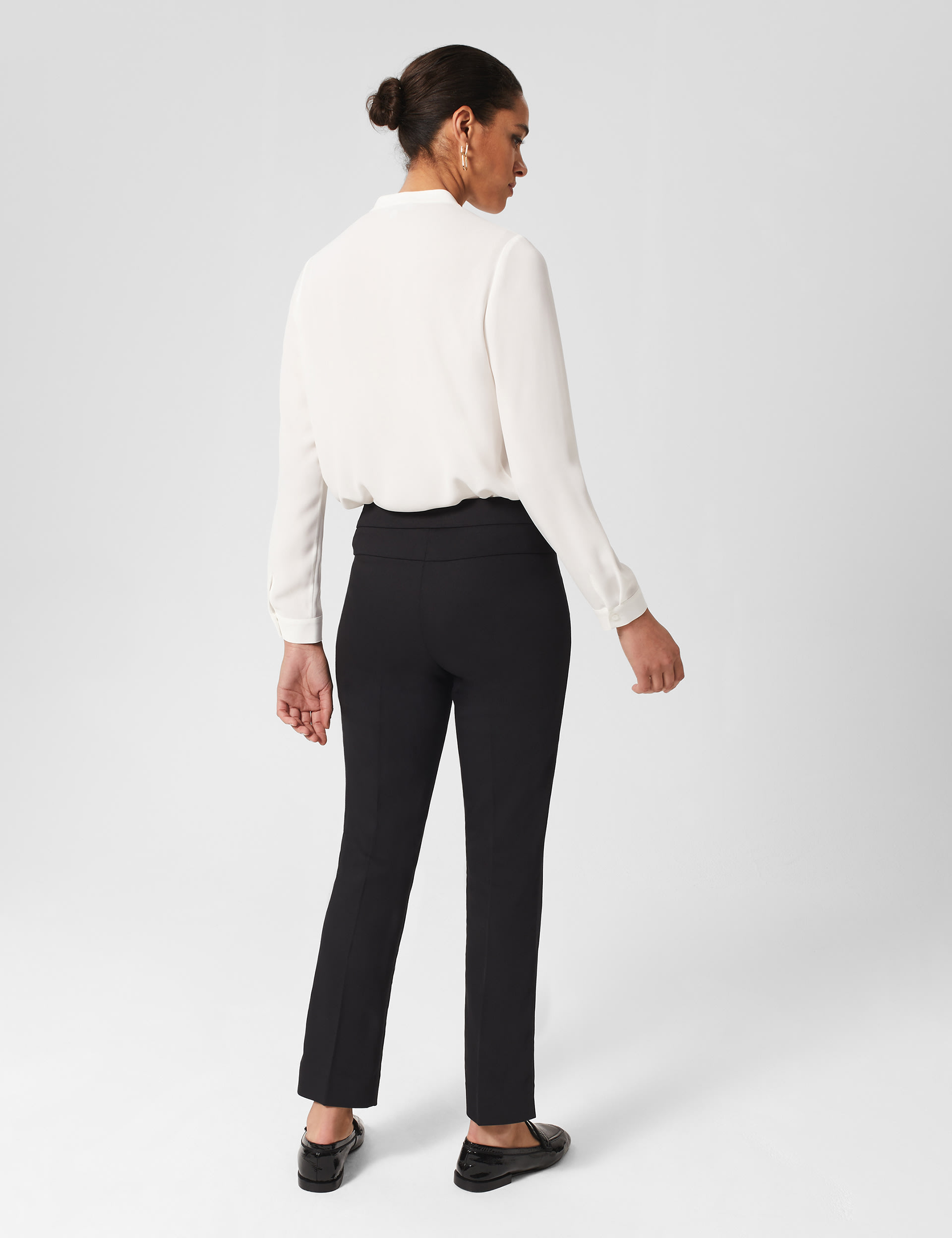 Cotton Blend Slim Fit Trousers 5 of 5