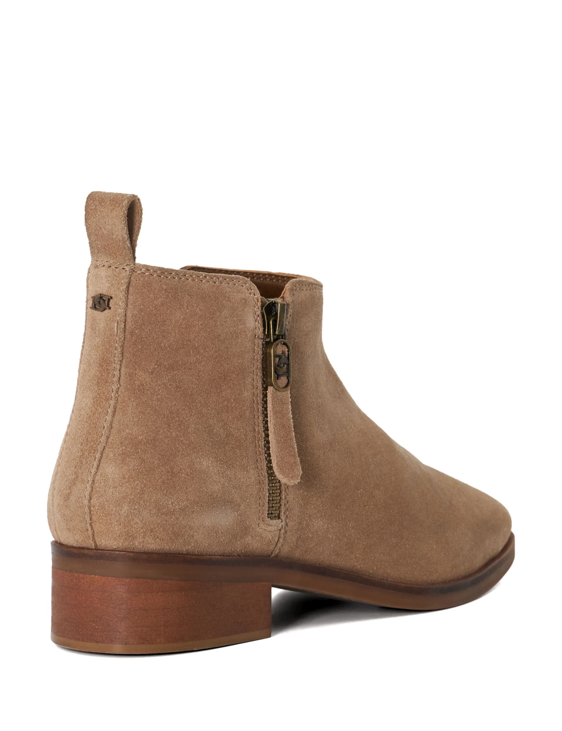 Suede Block Heel Ankle Boots 4 of 6