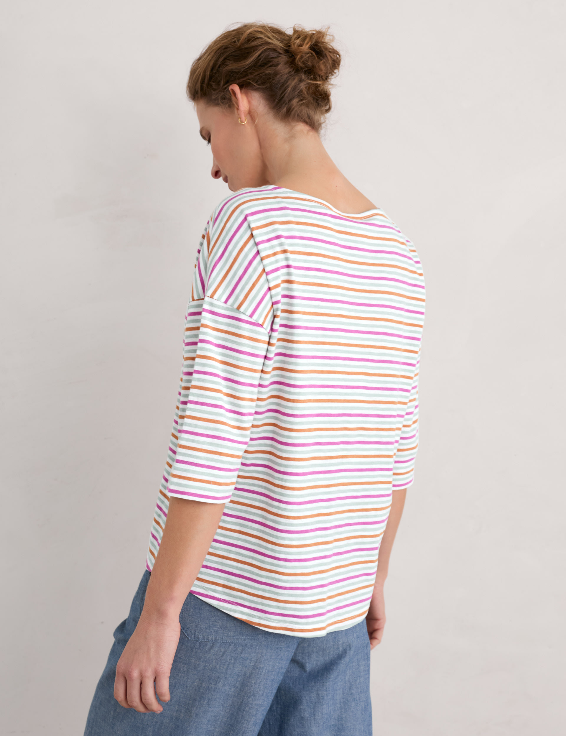 Pure Cotton Striped Top 4 of 5