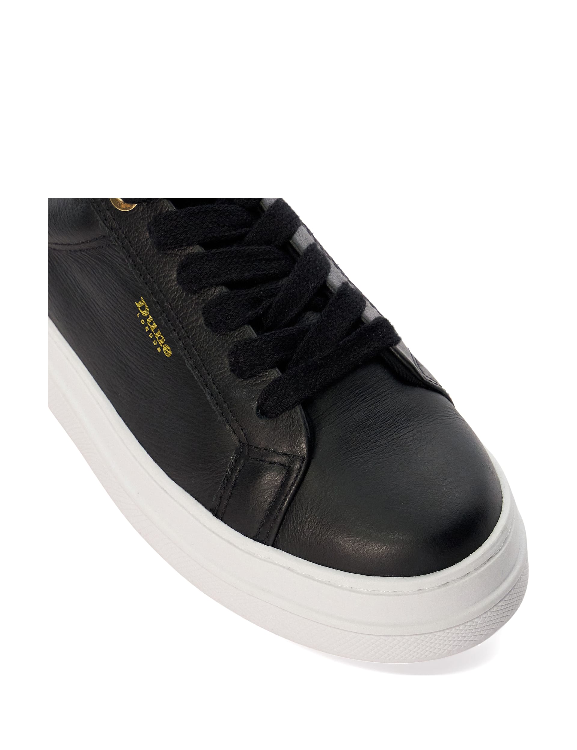 Leather Lace Up Flatform Trainers 5 of 5