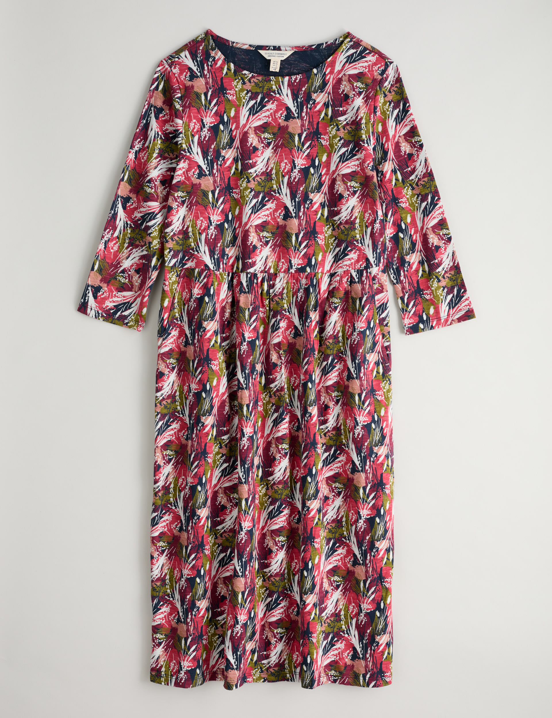 Pure Cotton Printed Midi Waisted Dress 2 of 2