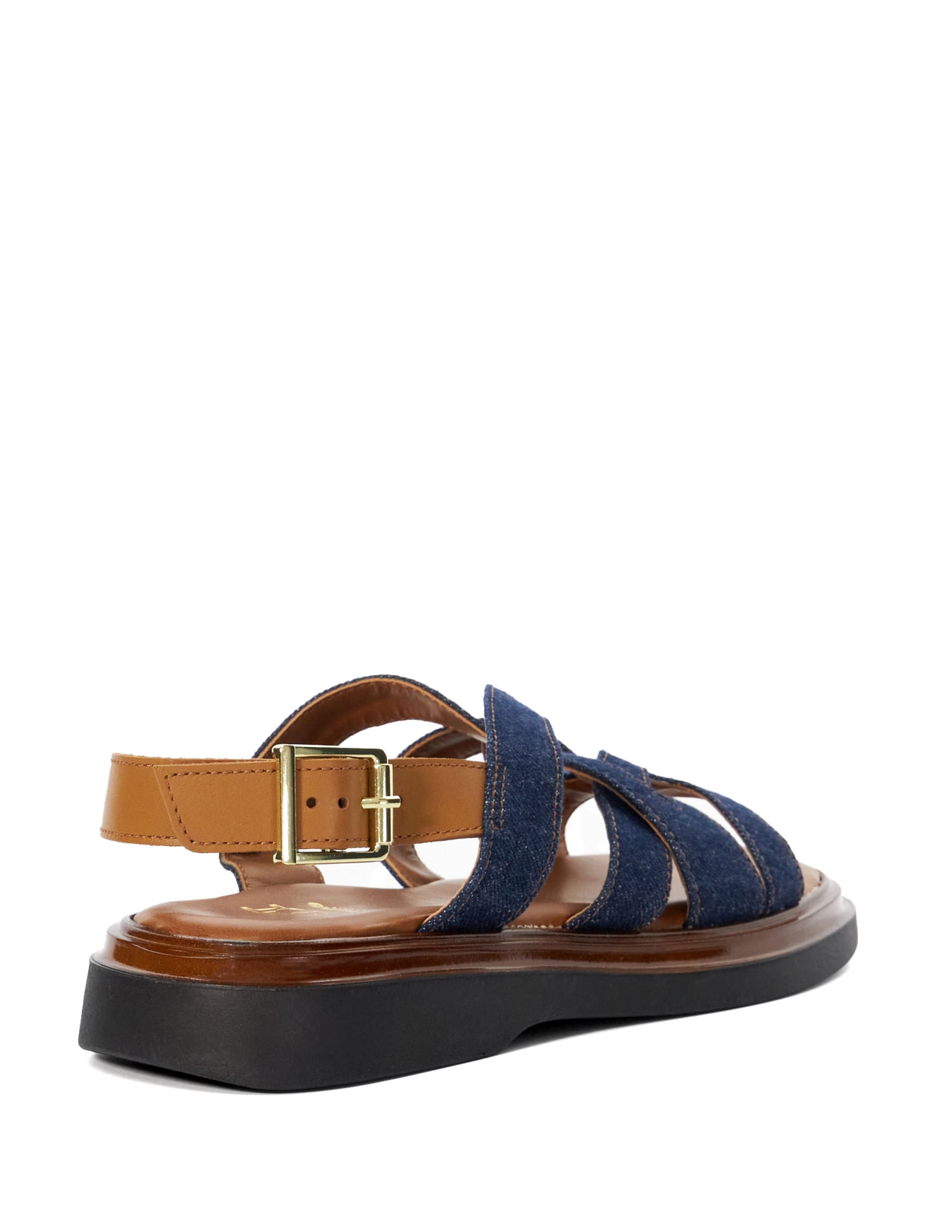 Buckle Ankle Strap Flat Sandals 3 of 5