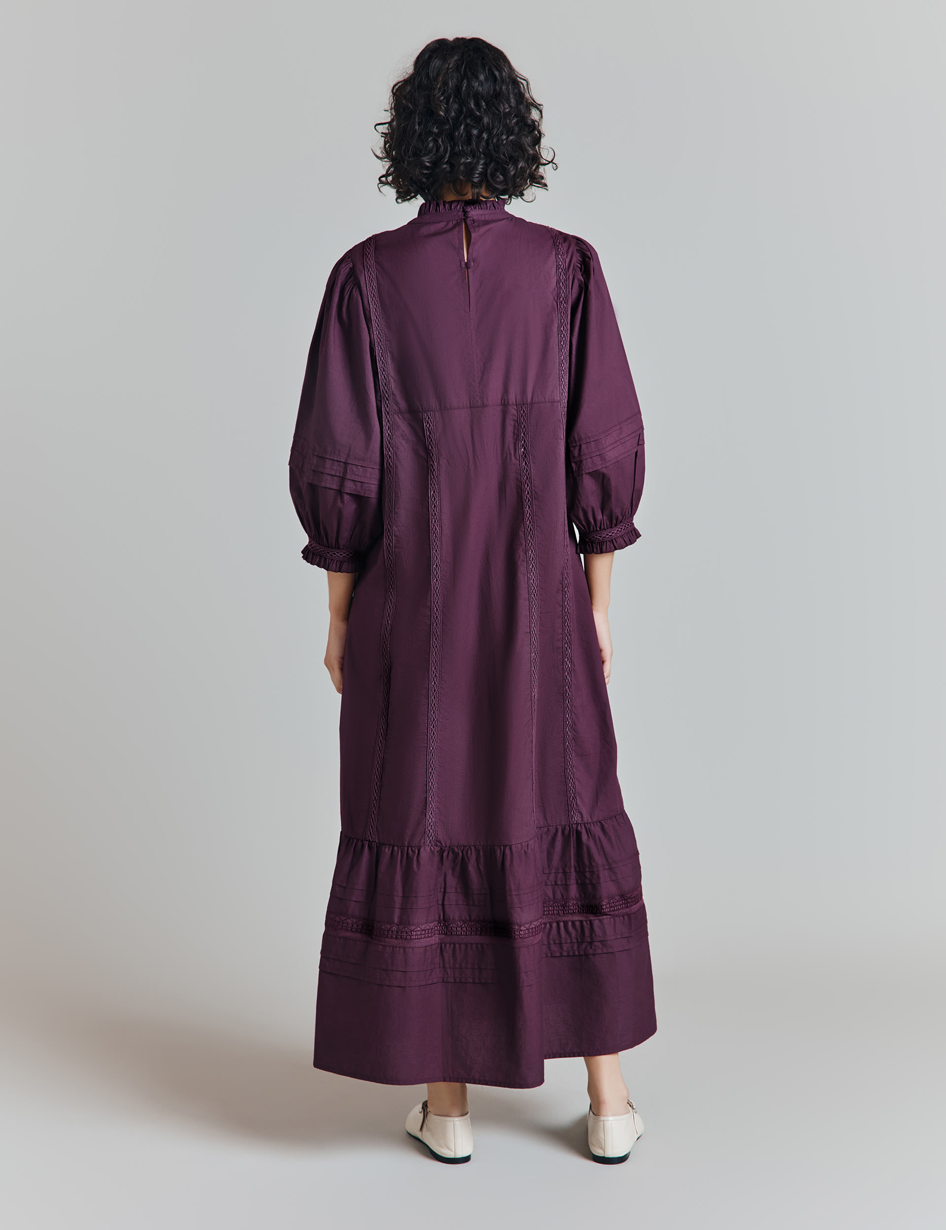 Pure Cotton Broderie Midaxi Smock Dress 3 of 4