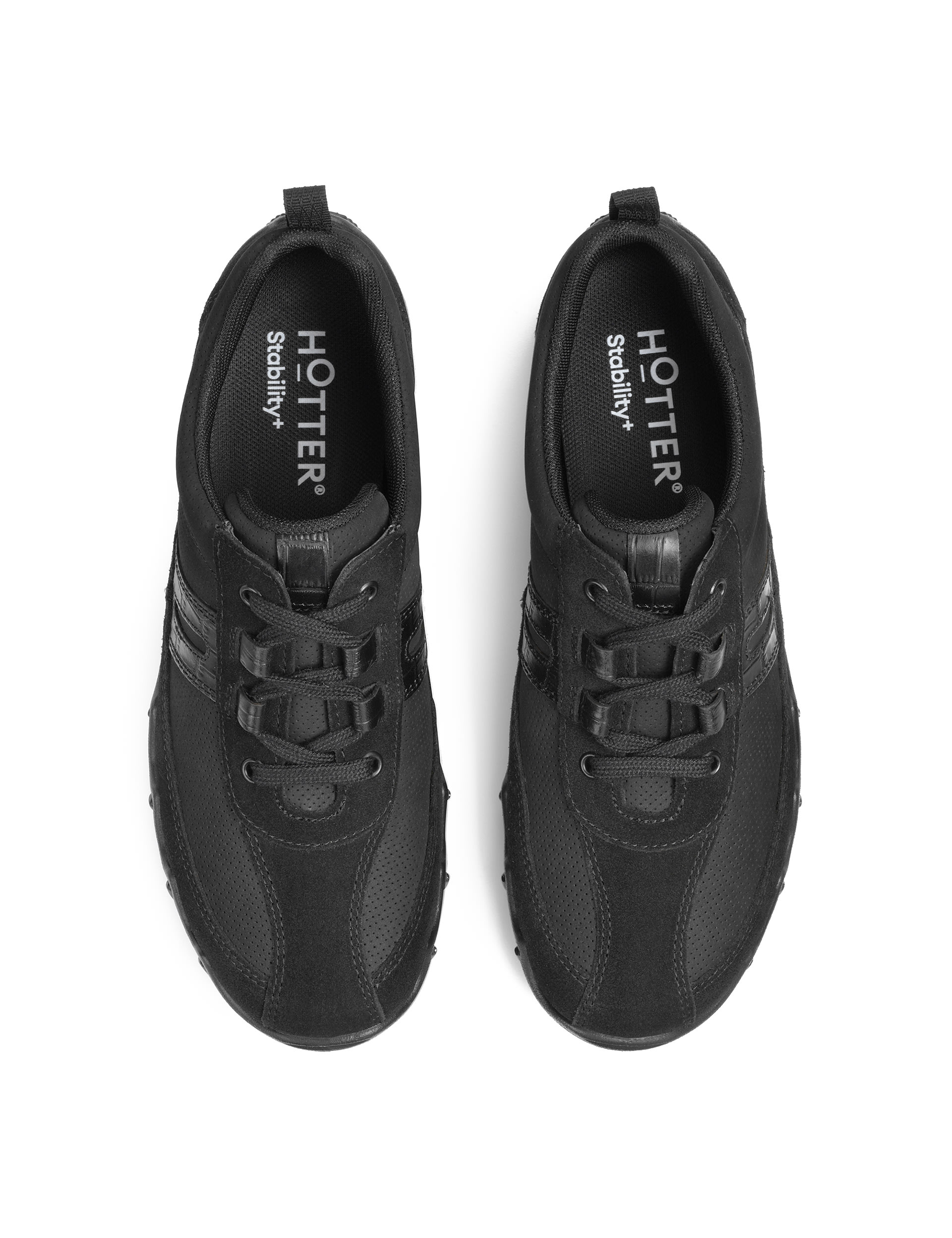 Leanne II Extra Wide Fit Leather Lace Up Trainers 4 of 4