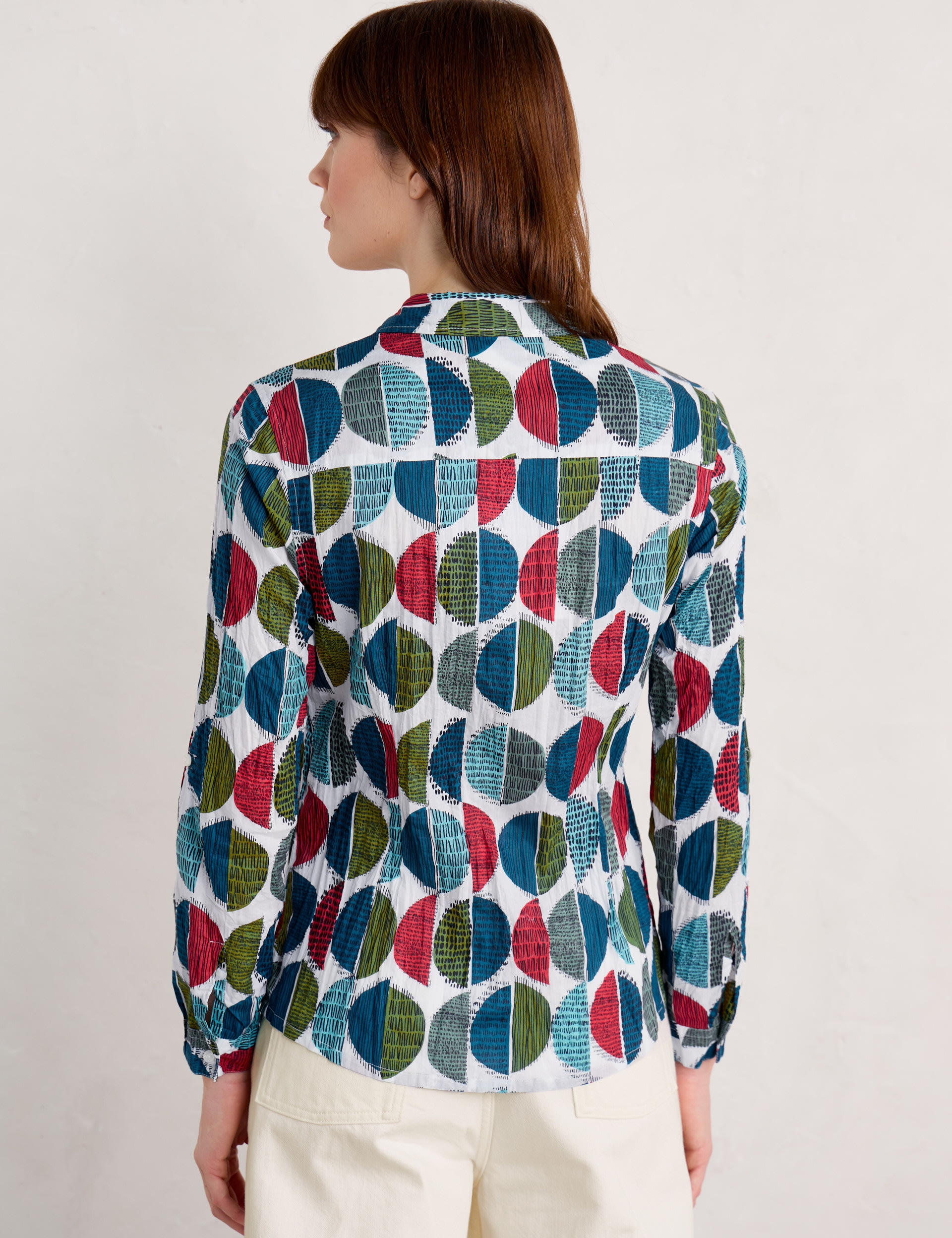 Pure Cotton Geometric Shirt 4 of 5