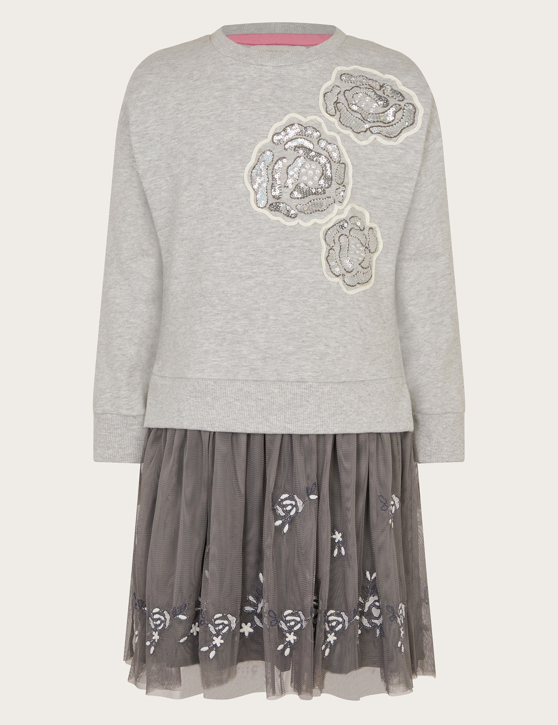 Embellished Sweatshirt Dress (5-13 Yrs) 1 of 4