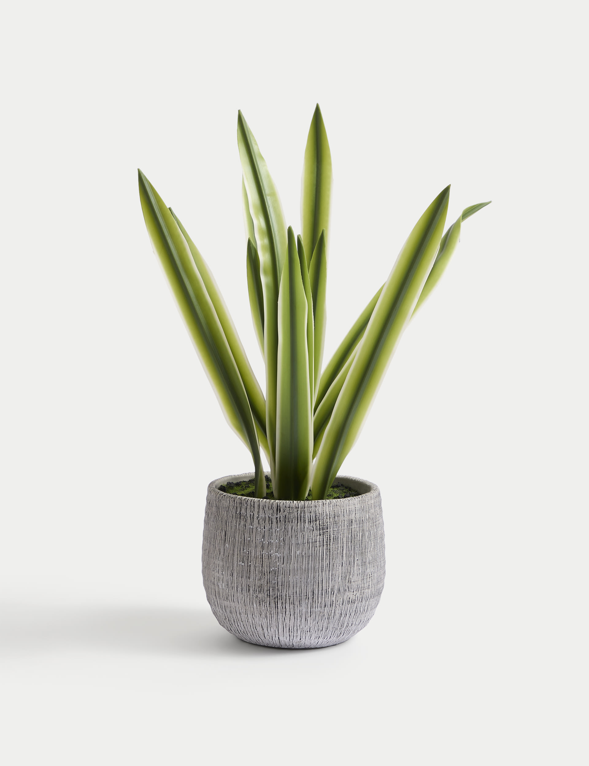 Artificial Natural Lily in Textured Pot 2 of 7