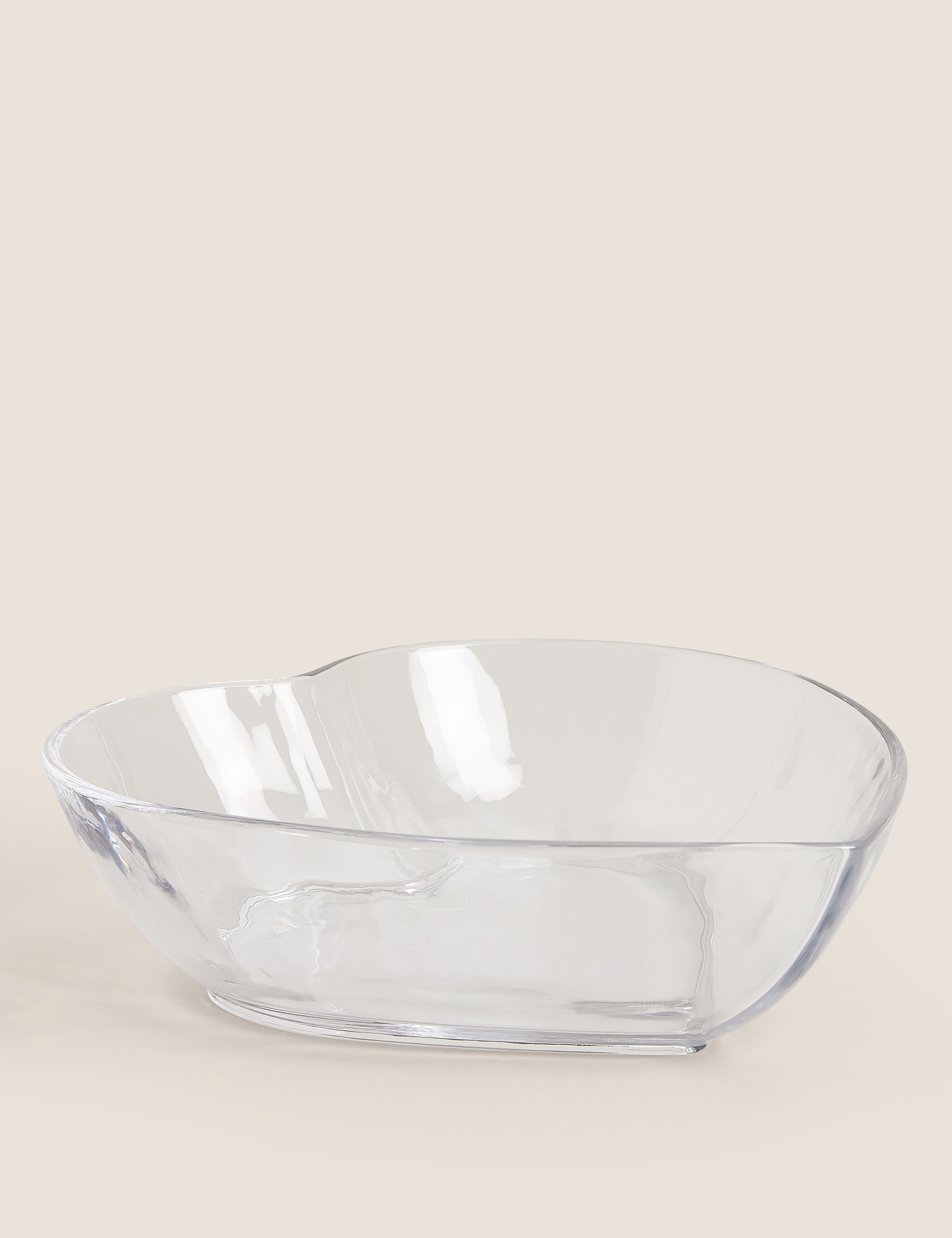 Large Glass Heart Serving Bowl 2 of 5