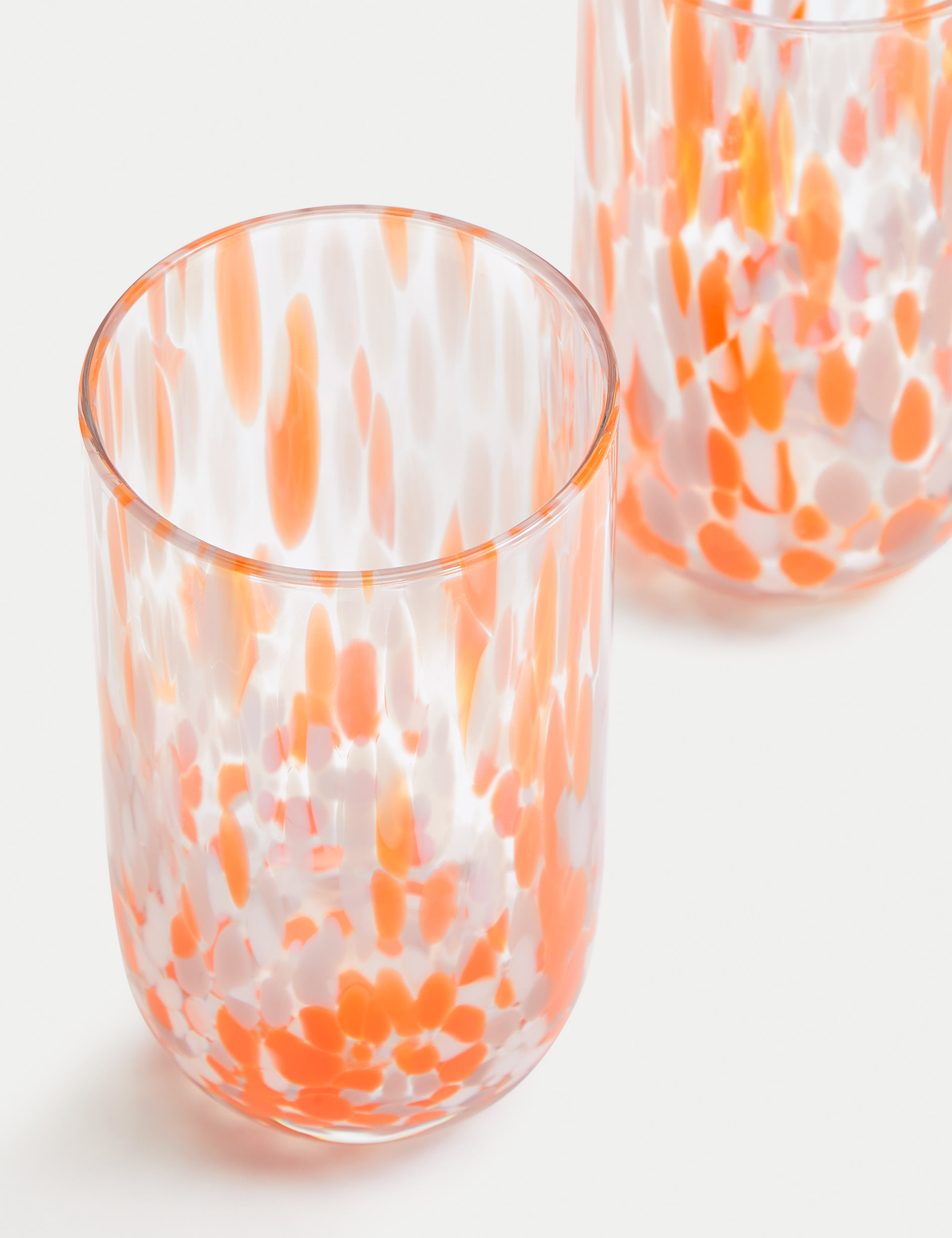 Set of 2 Speckled Hi Ball Glasses 4 of 5