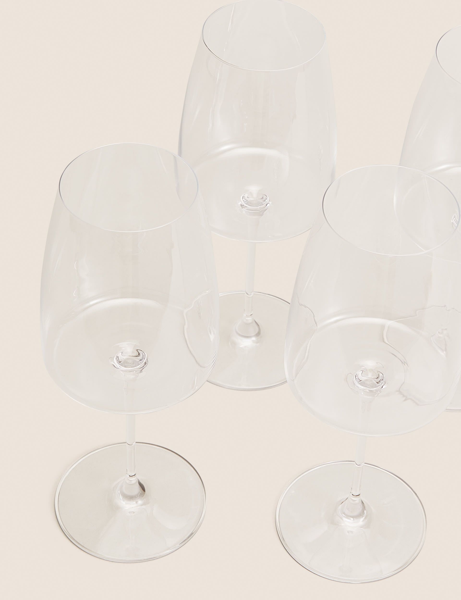 Set of 4 Contemporary Red Wine Glasses M&S Collection M&S