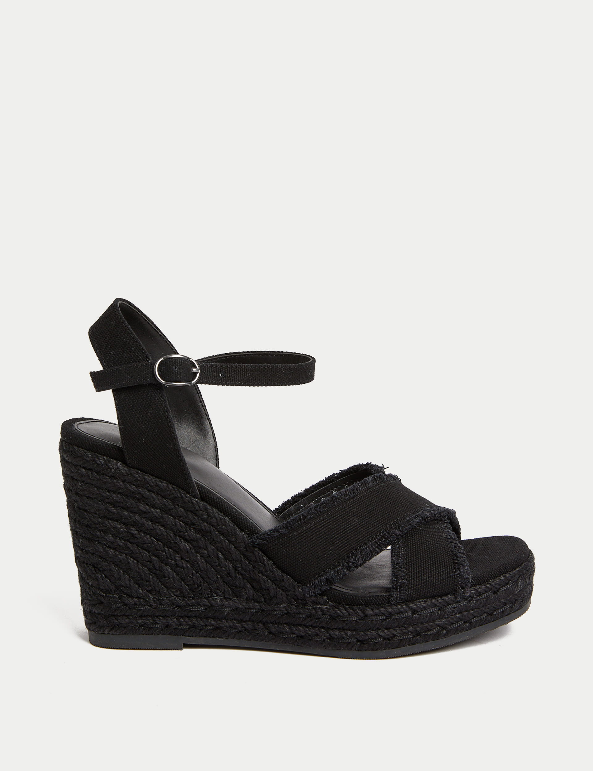 Canvas Buckle Wedge Espadrilles 1 of 3