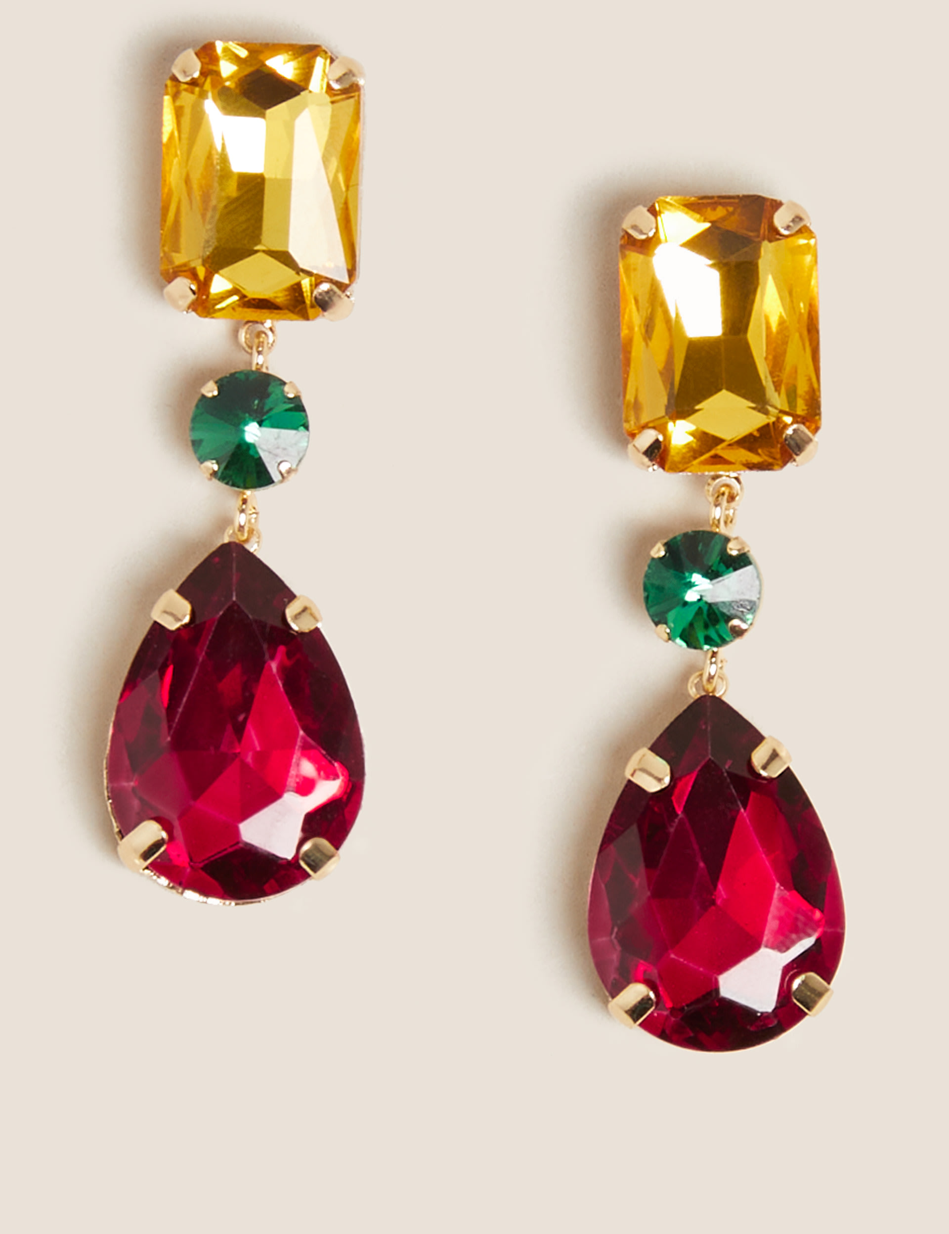 Jewel Drop Statement Earrings 1 of 1