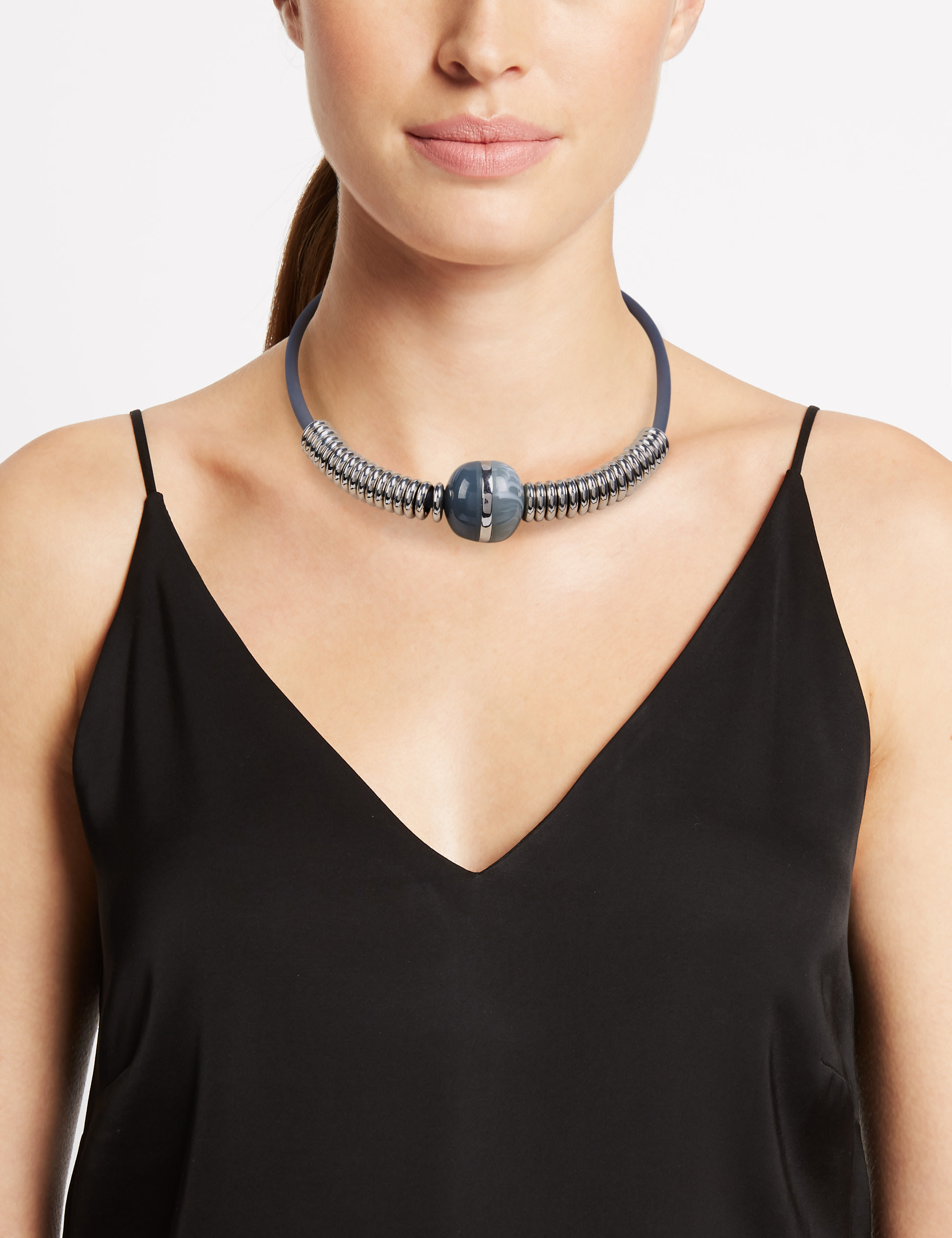 Opaque Big Ball Collar Necklace 1 of 2