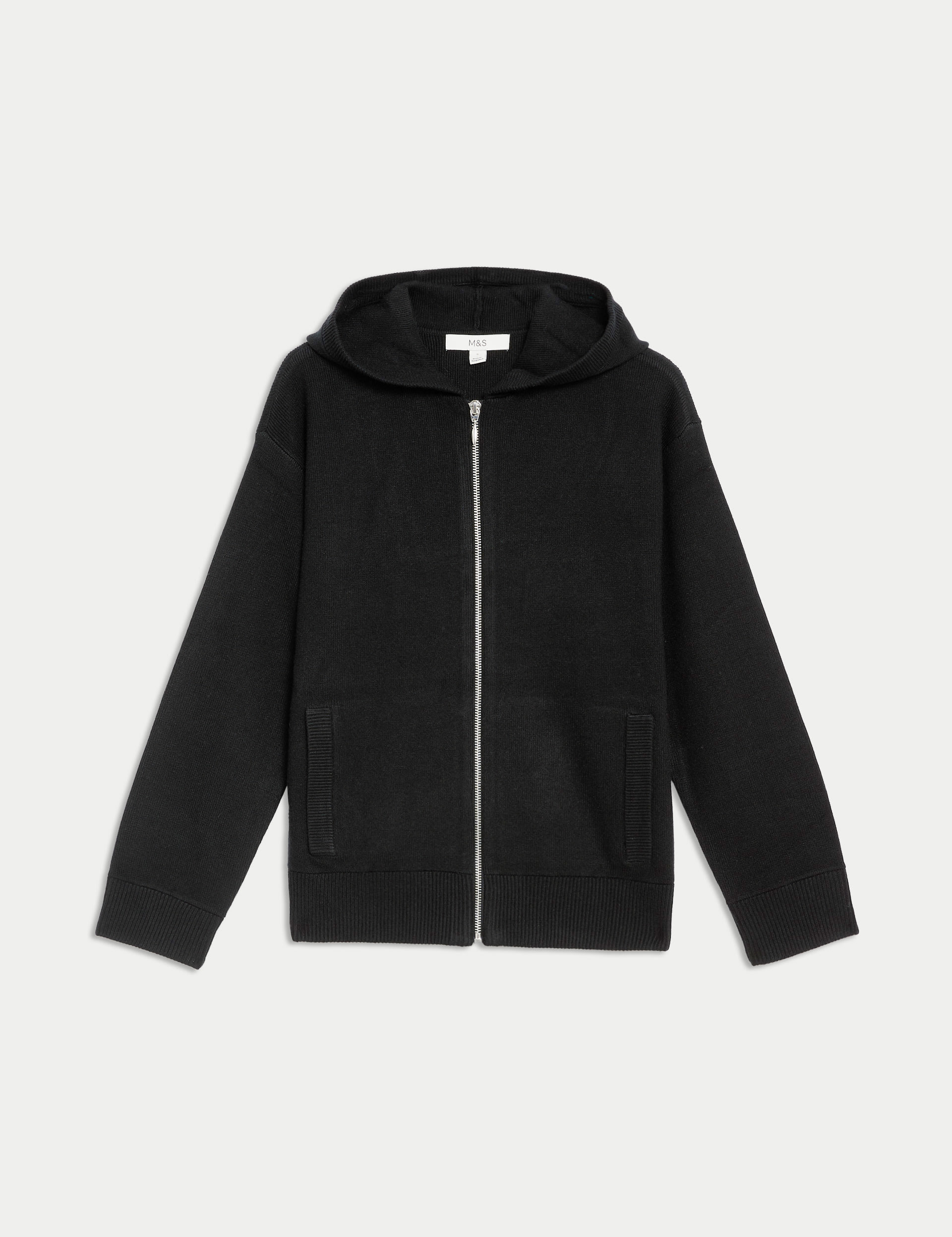 Soft Touch Knitted Zip Up Hoodie 2 of 6