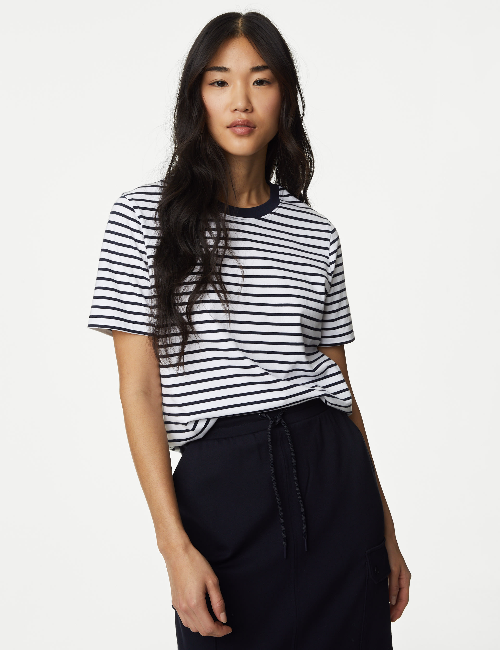 Pure Cotton Striped Everyday Fit T-Shirt 3 of 5