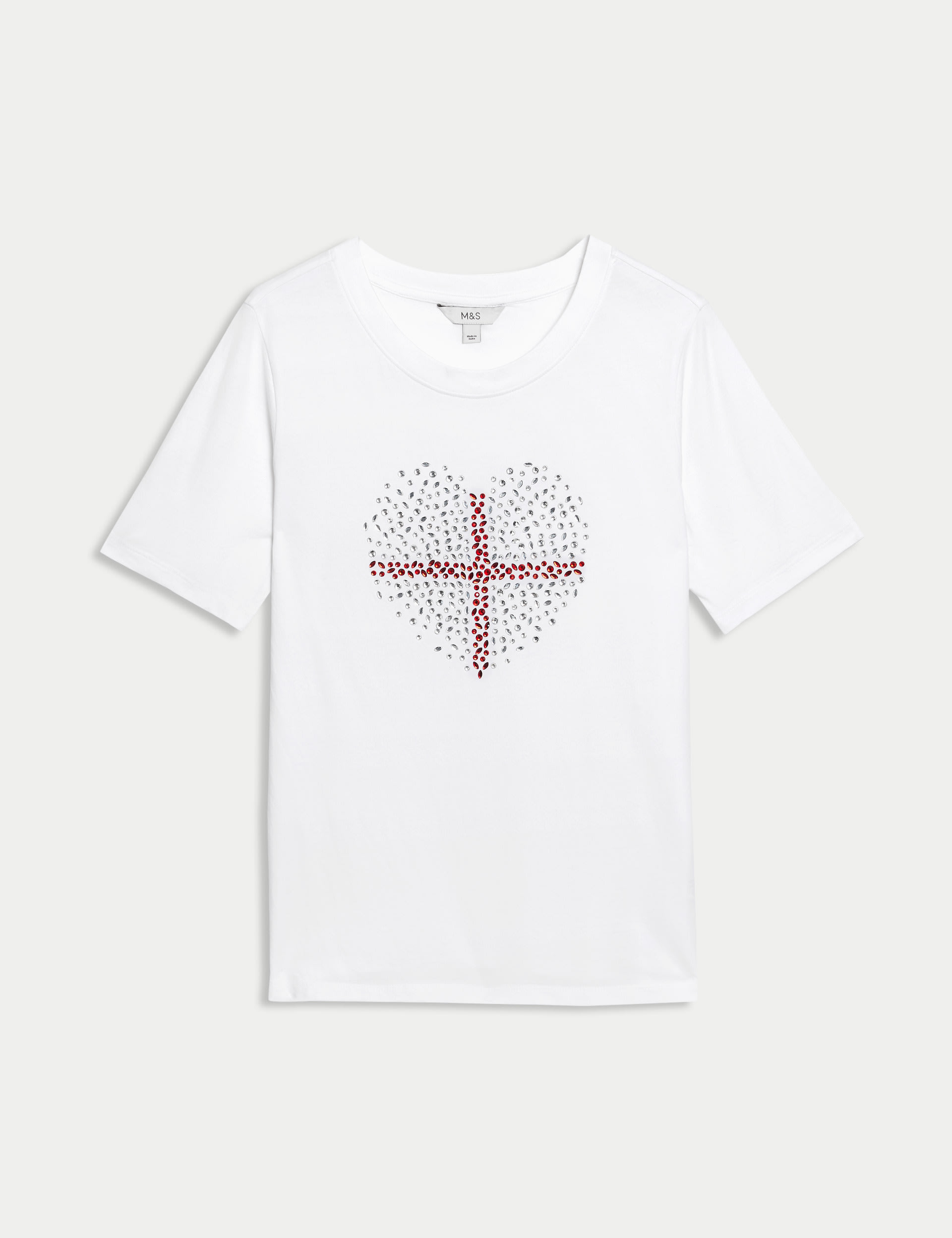 Pure Cotton Embellished England T-Shirt 2 of 6