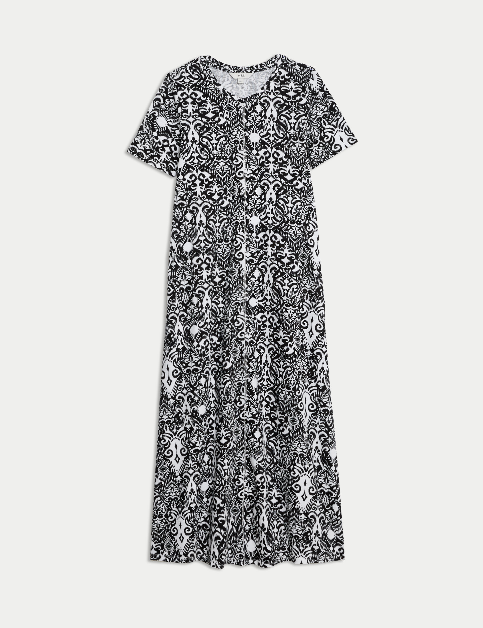 Pure Cotton Printed Midi T-Shirt Dress 2 of 4