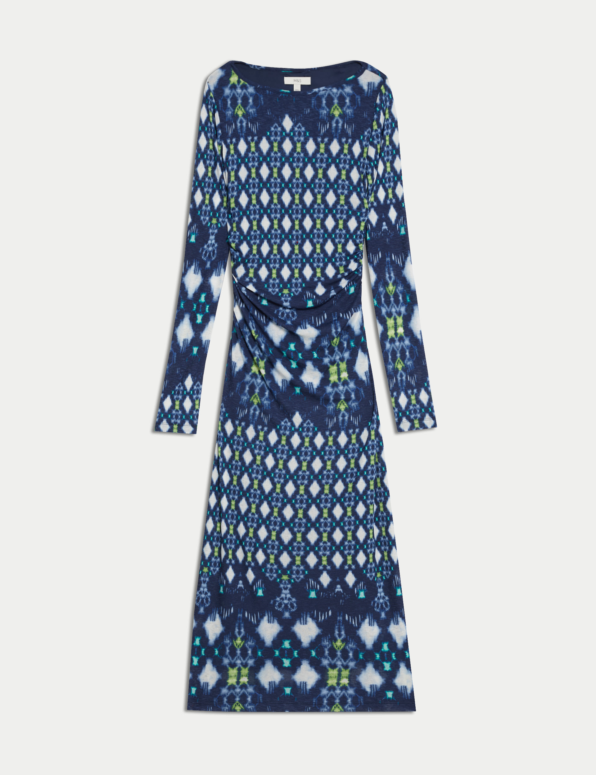 Mesh Jersey Printed Midi Column Dress 2 of 6