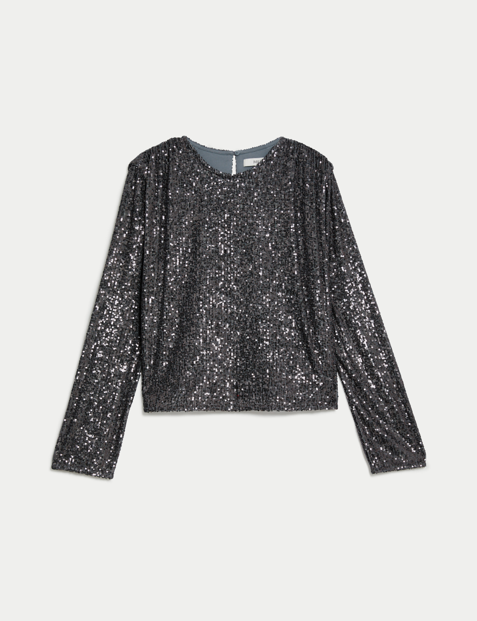 Sequin Round Neck Top 2 of 7