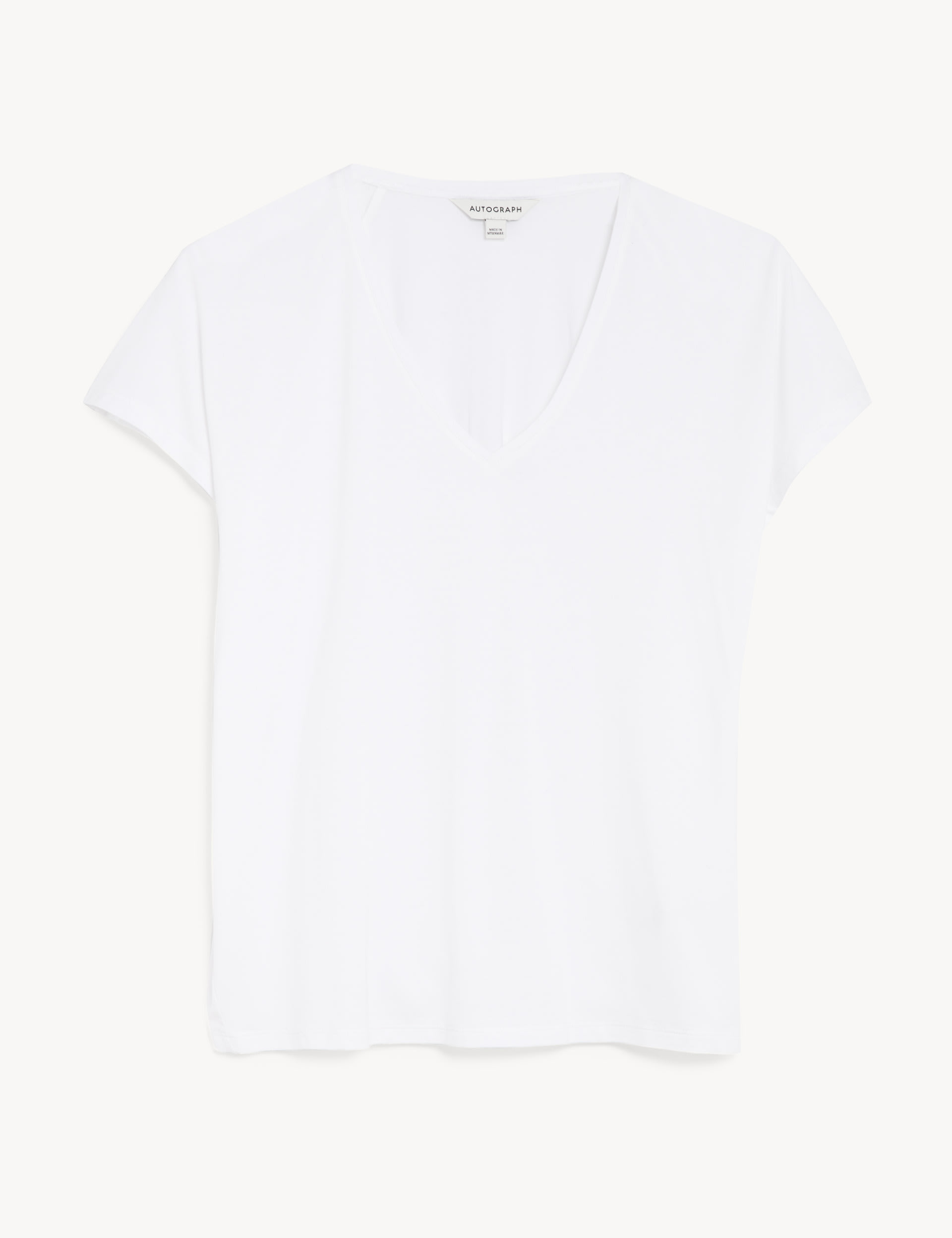 Jersey V-Neck Relaxed T-Shirt 2 of 5