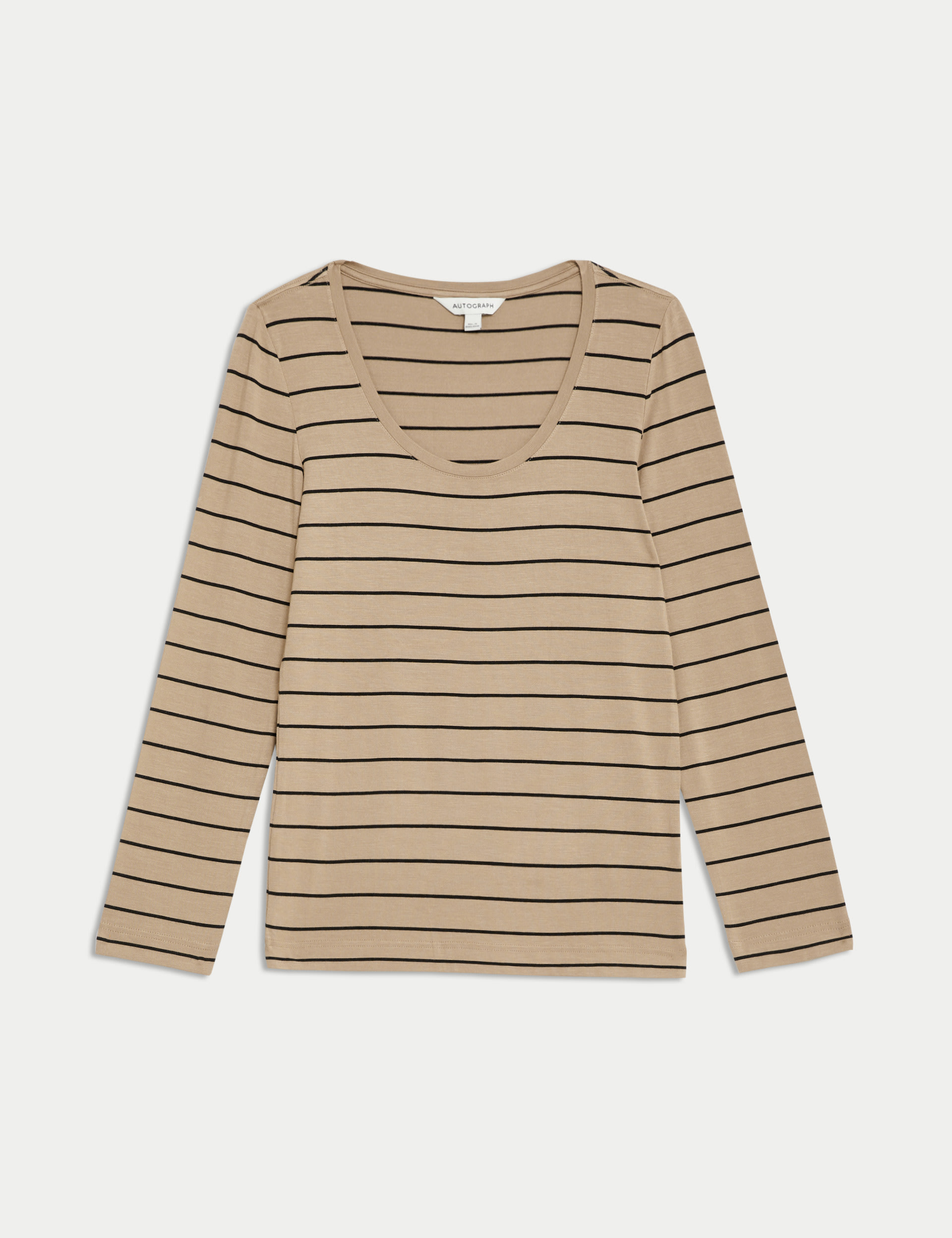 Tuscan Stripe Kenzie Scoop Neck Top main image 1