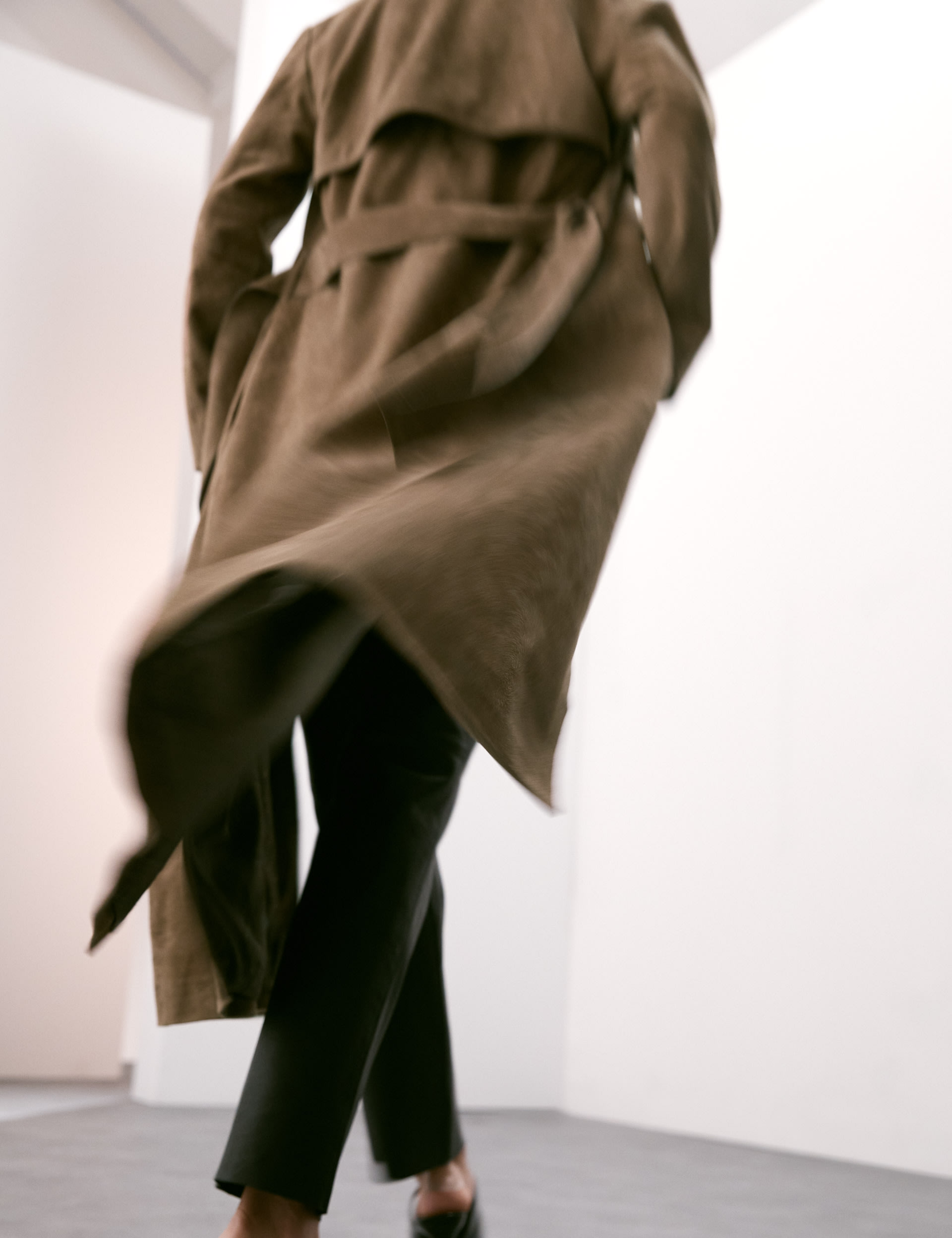 Suede Trench Coat 7 of 8