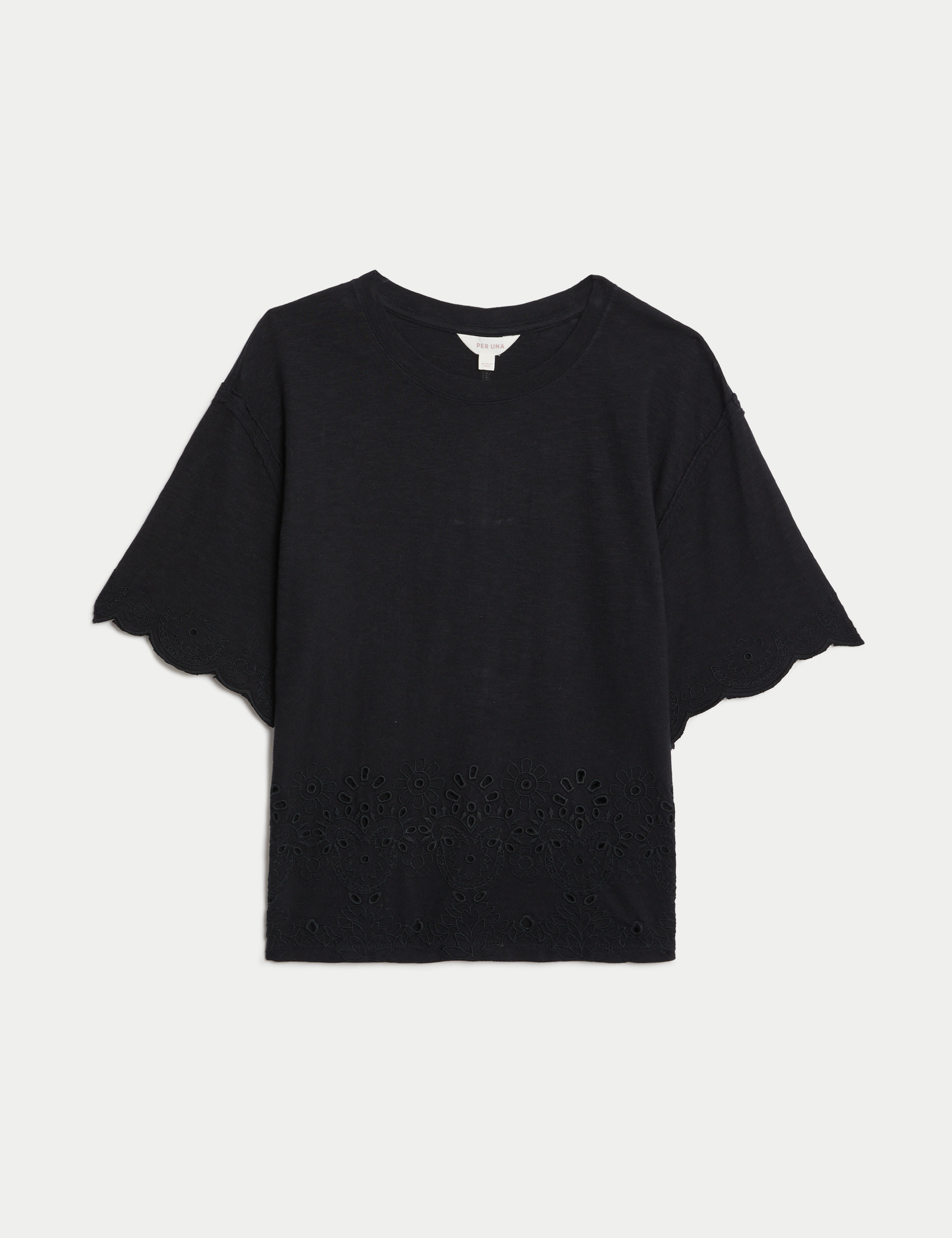 Pure Cotton Broderie T-Shirt 2 of 5