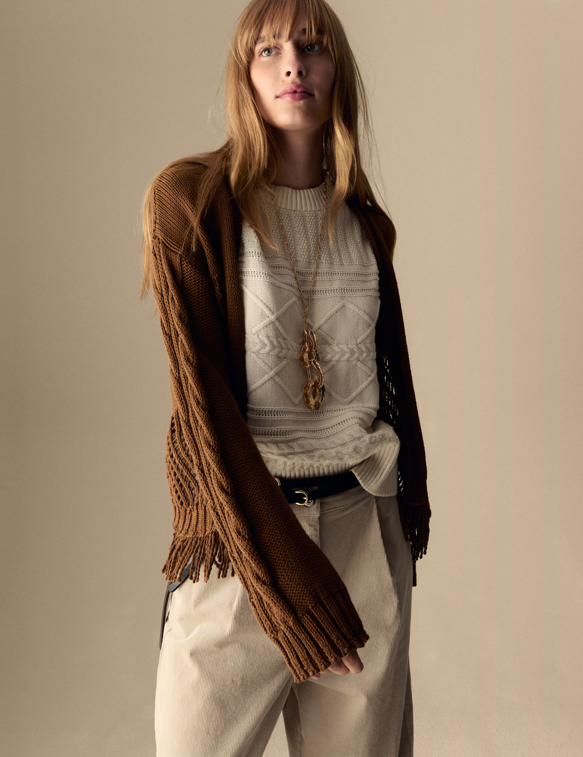 Pure Cotton Fringed Cardigan 4 of 6