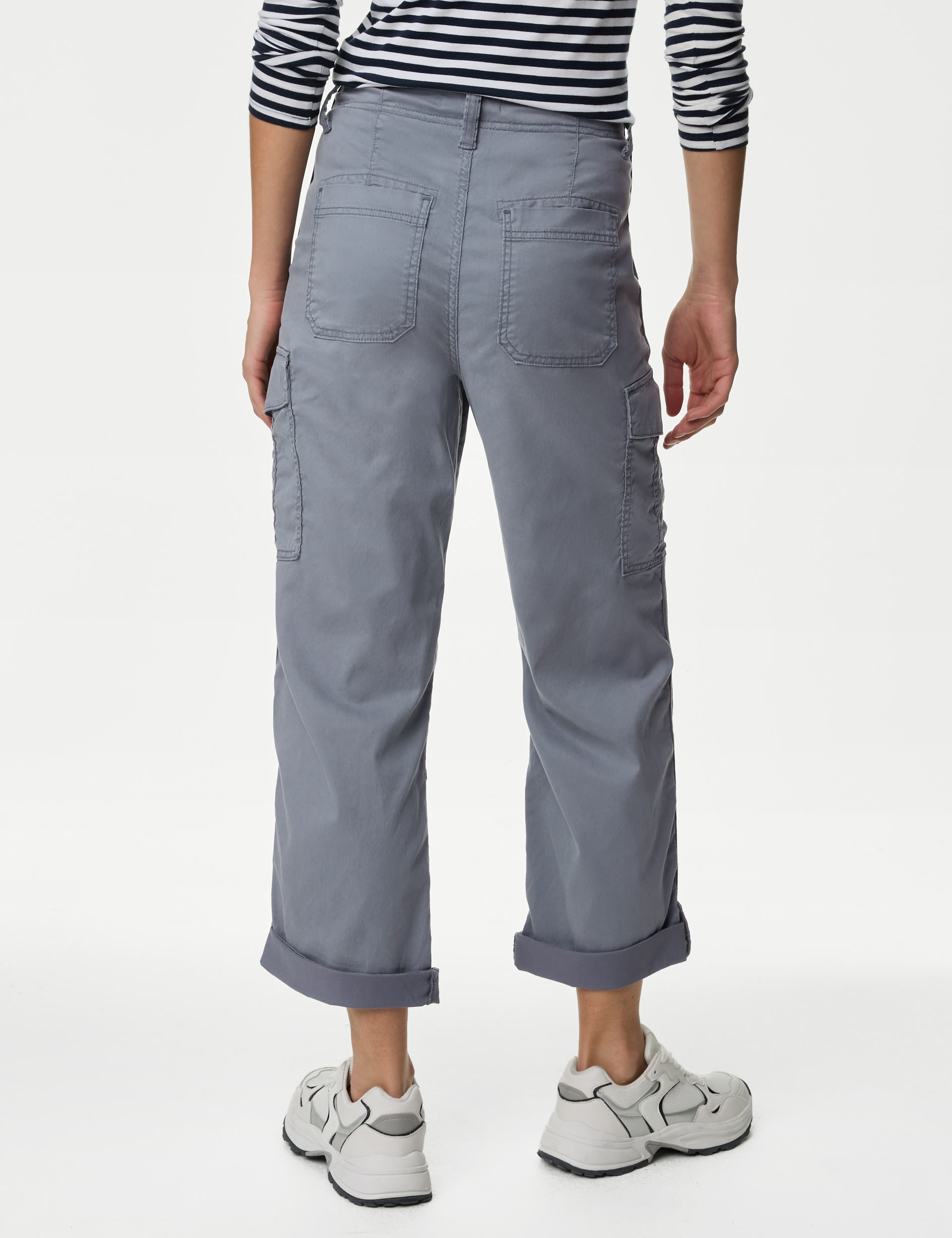 lyocell™ Rich Cargo Tea Dyed Cropped Trousers 5 of 5