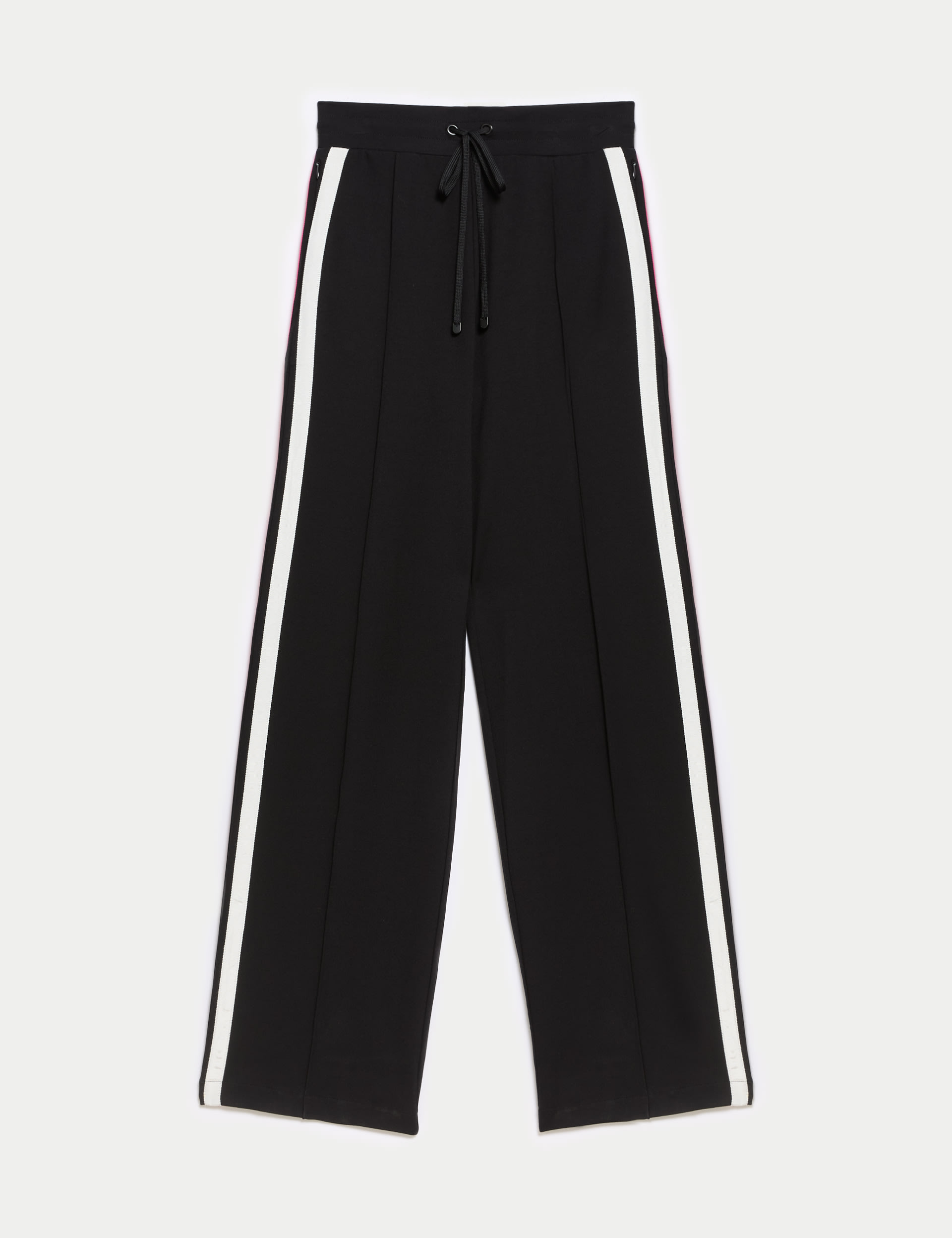Jersey Side Stripe Wide Leg Trousers M&S Collection M&S — free download