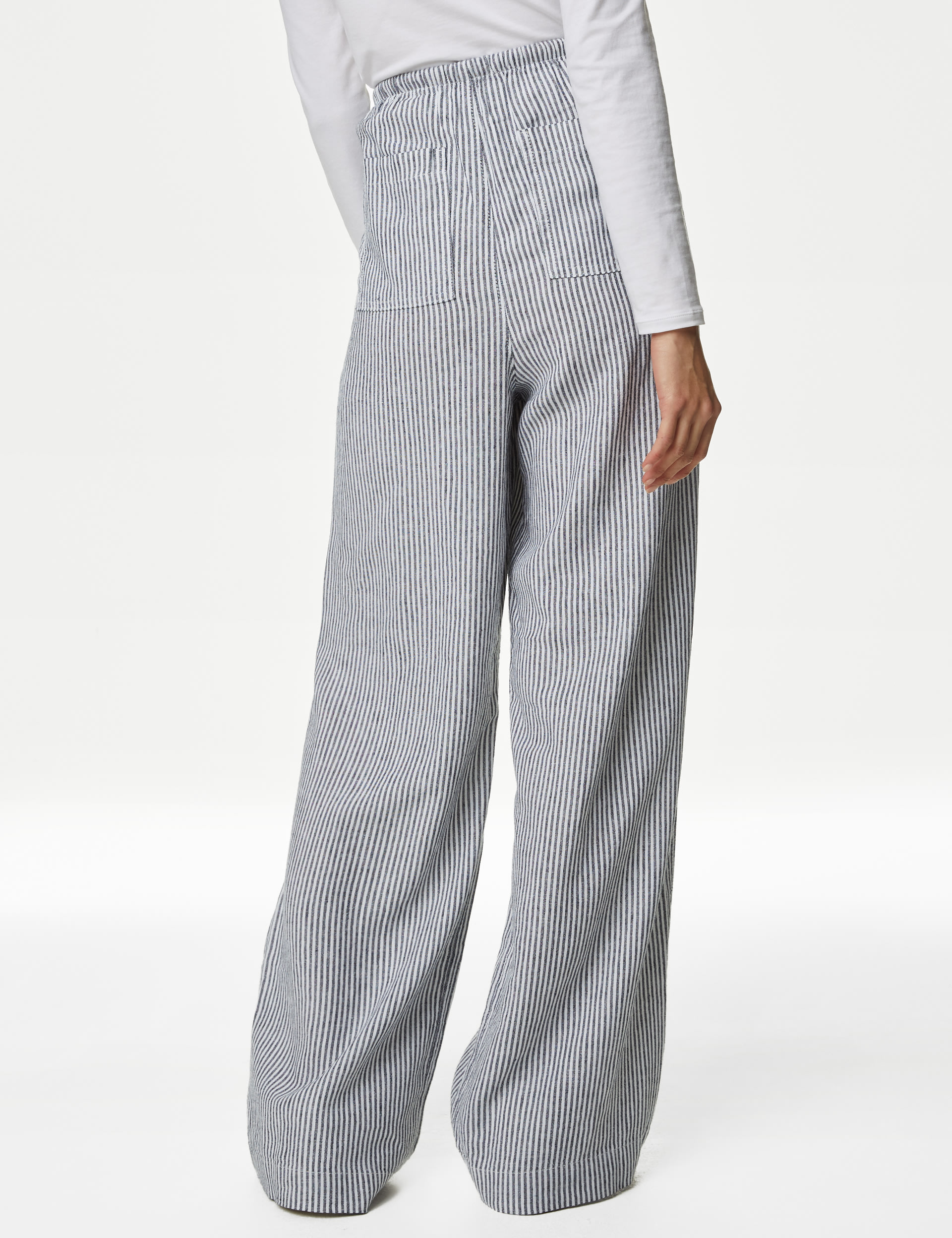 Linen Blend Wide Leg Trousers 5 of 5